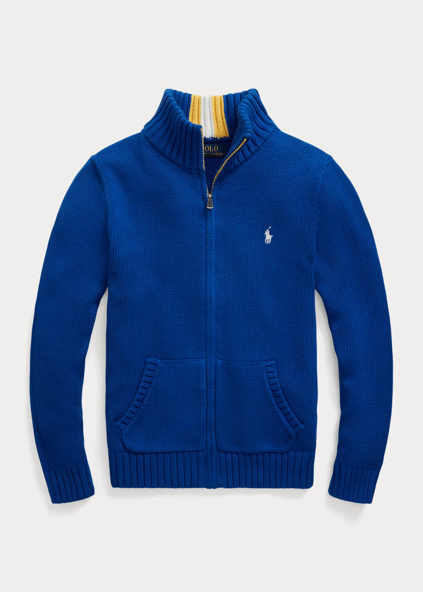 Cotton Full-Zip Sweater