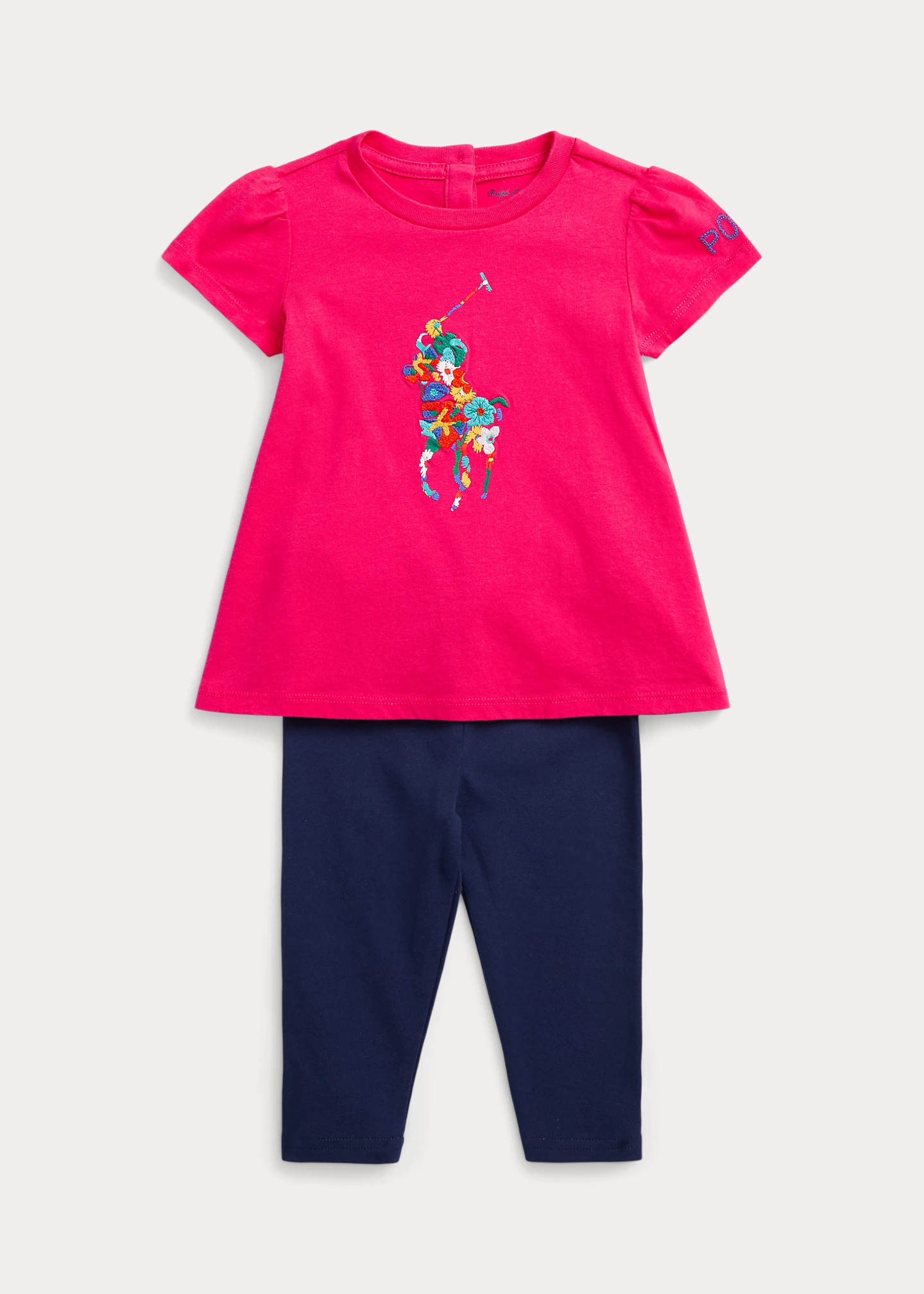 Big Pony Jersey Top & Legging Set