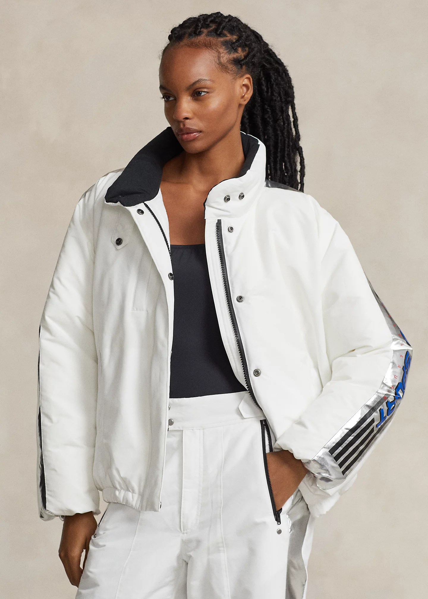 Water-Resistant Polo Sport Ski Jacket