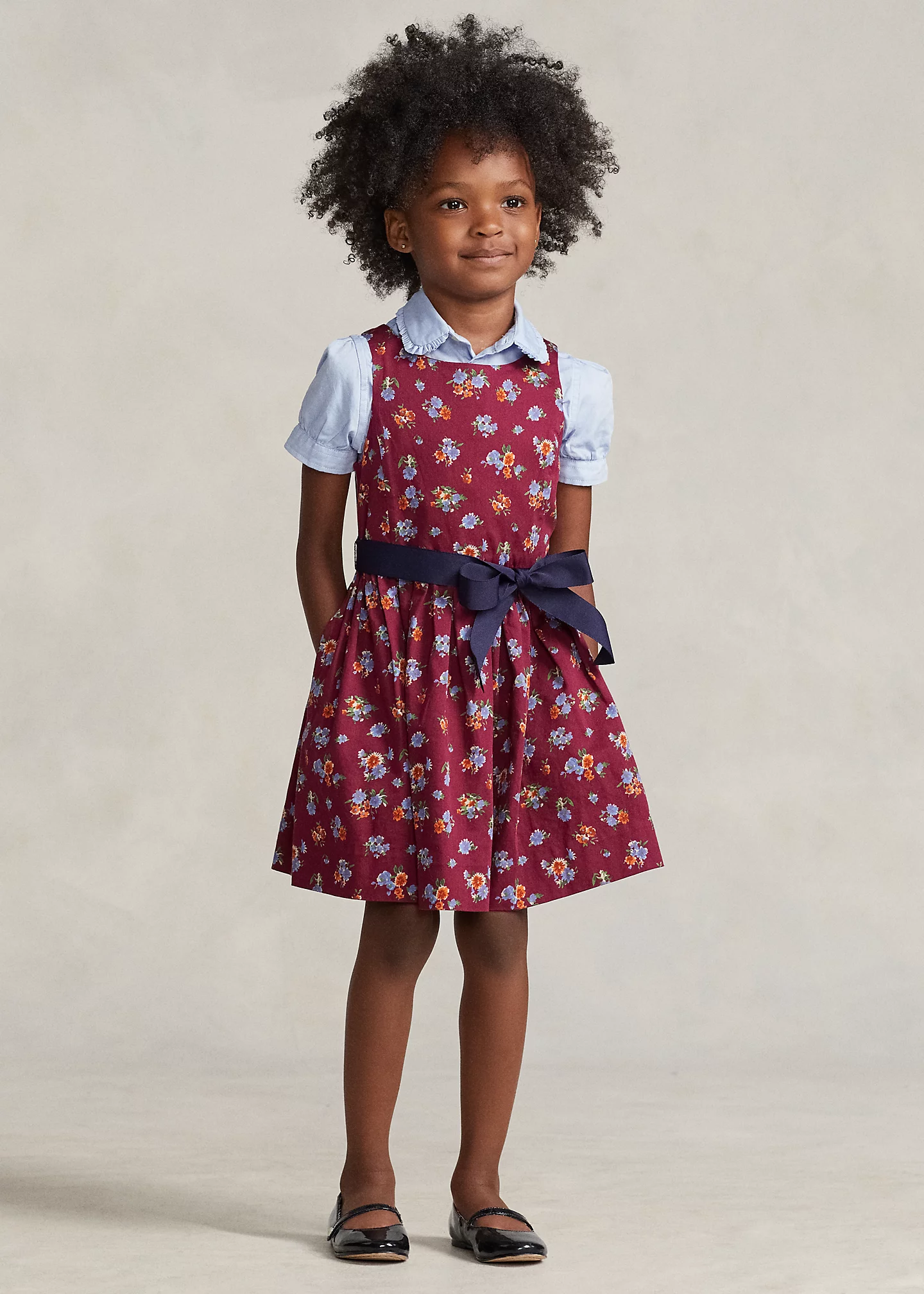 Floral Cotton Sateen Dress