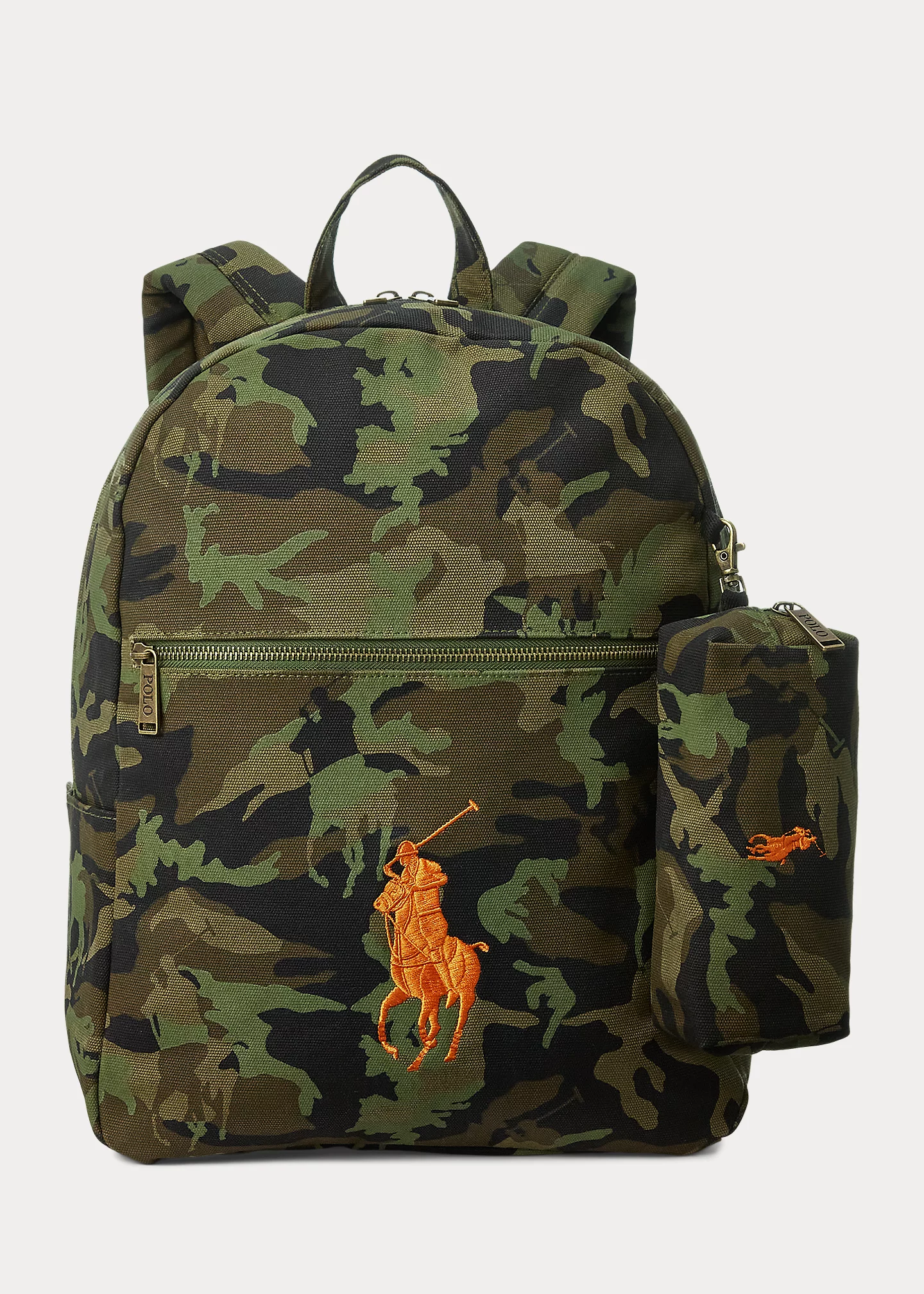 Camo Big Pony Canvas Large Backpack