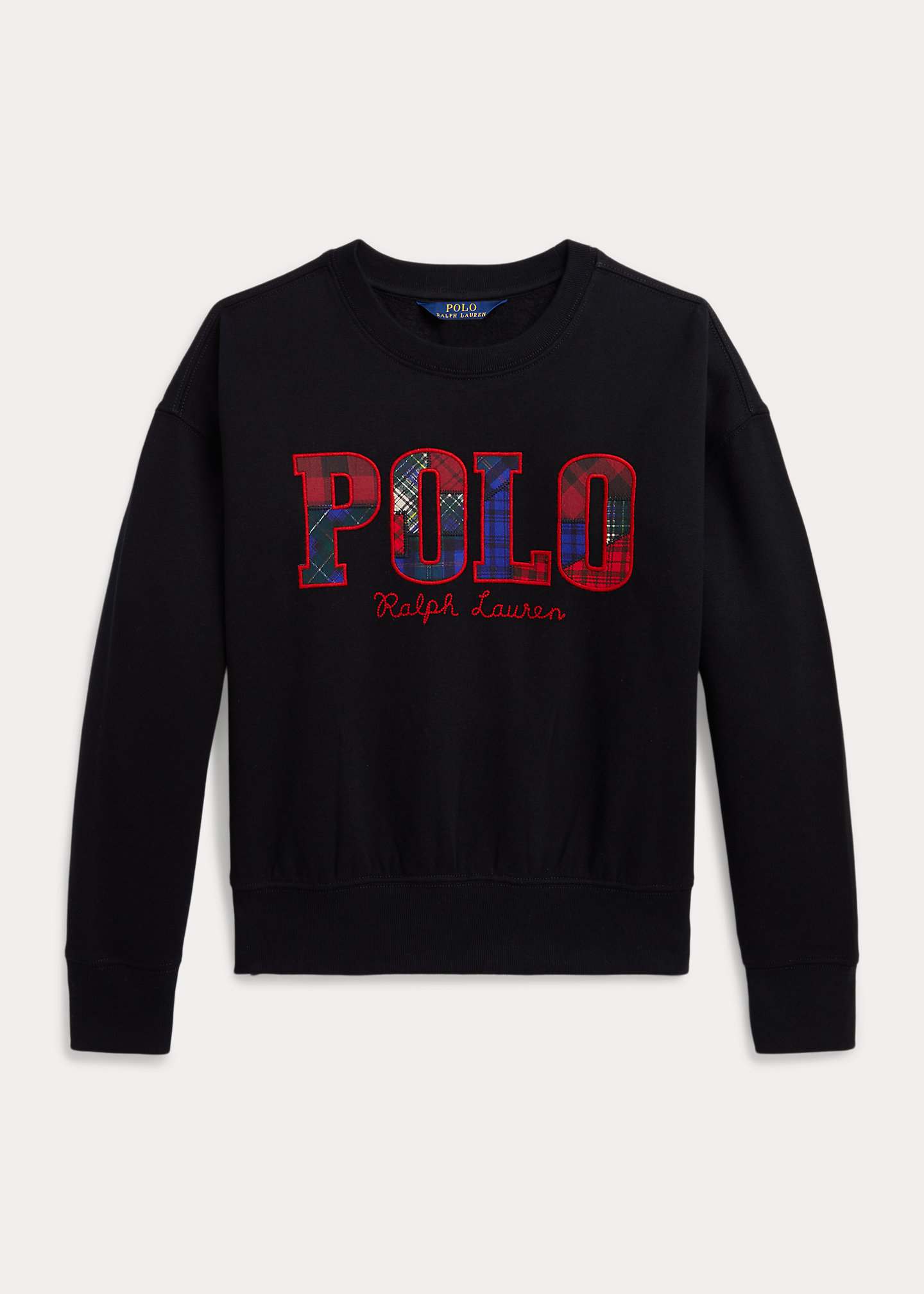 Plaid Logo Fleece Sweatshirt