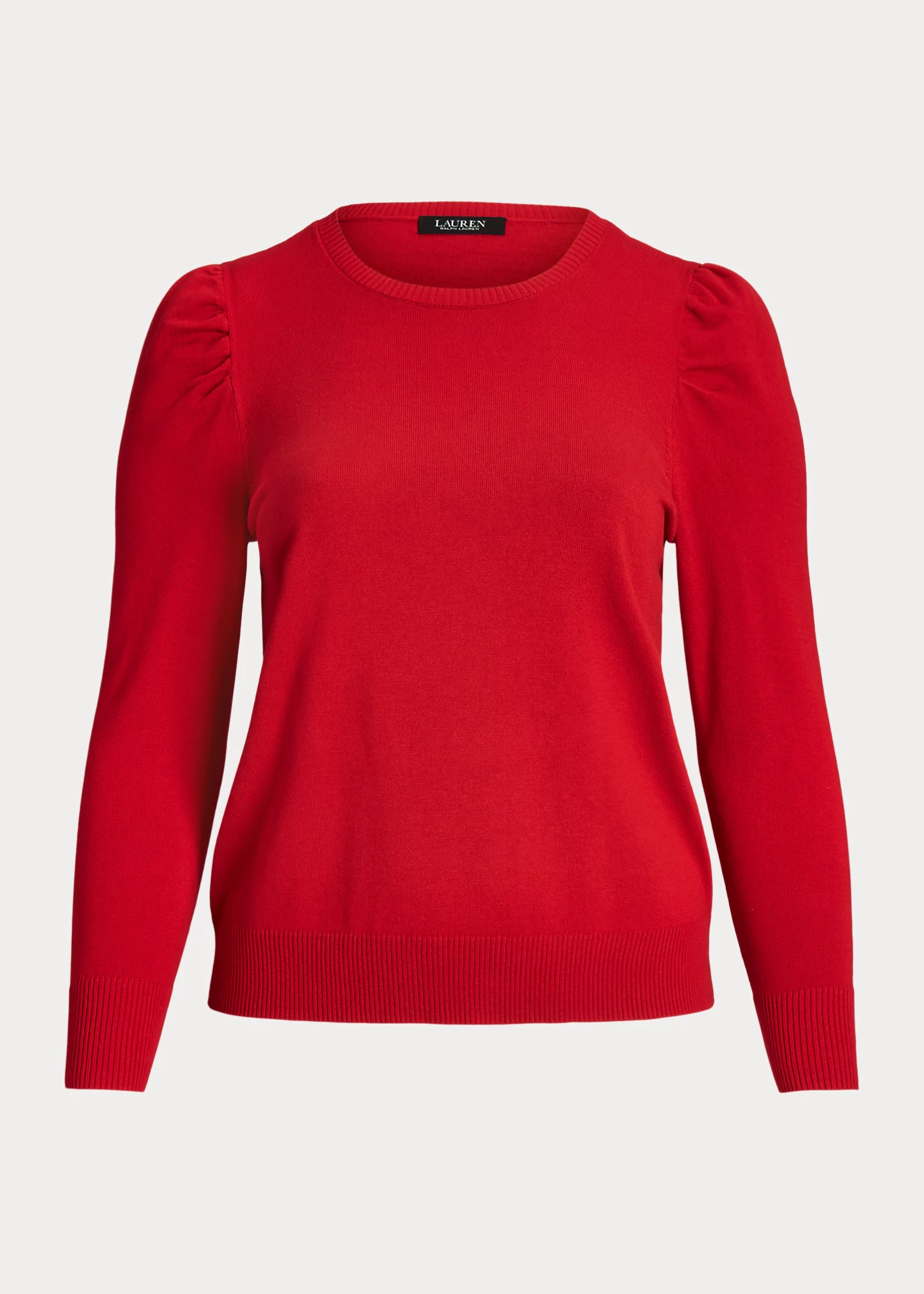 Cotton-Blend Puff-Sleeve Sweater