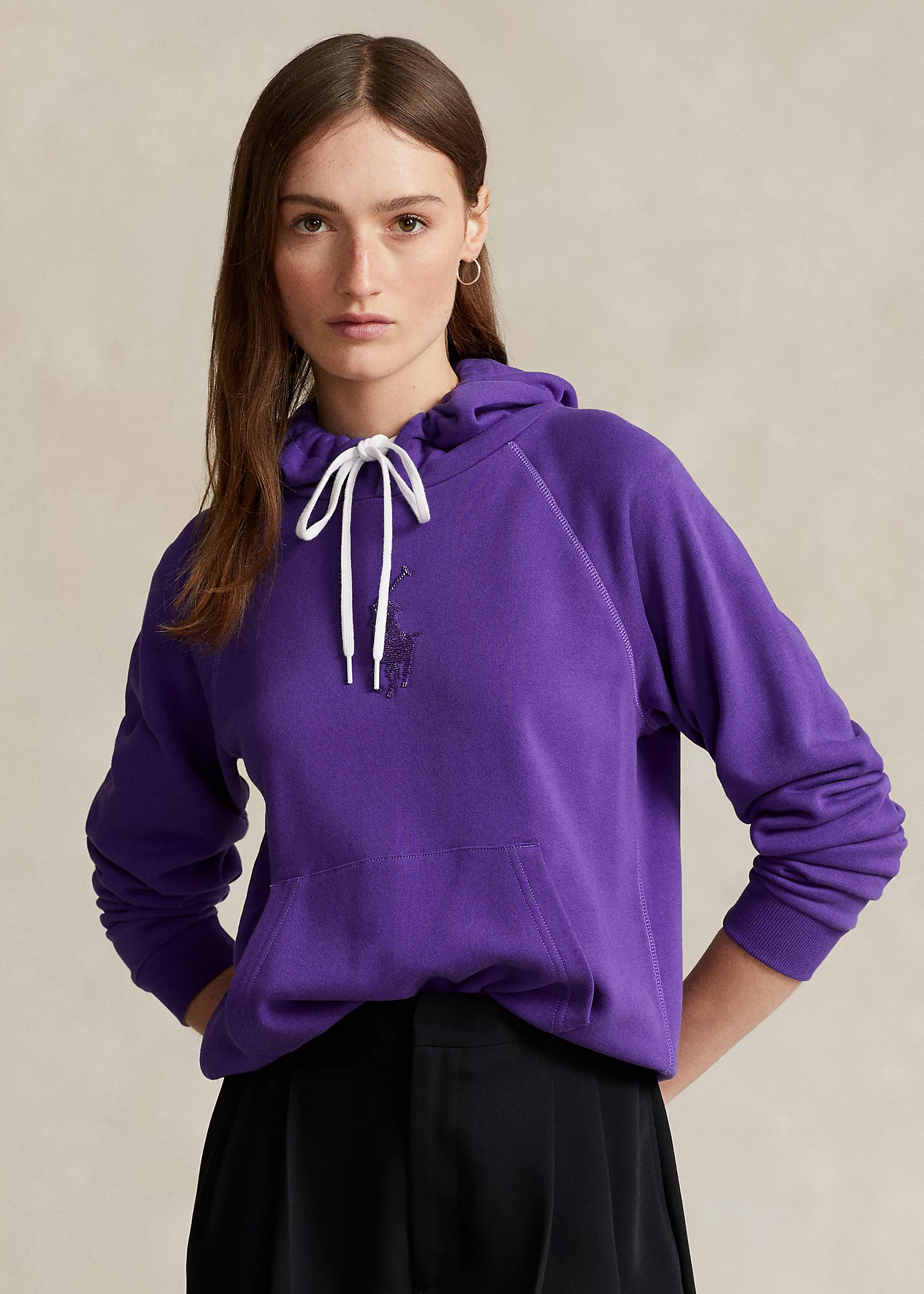 Shrunken Fit Big Pony Hoodie