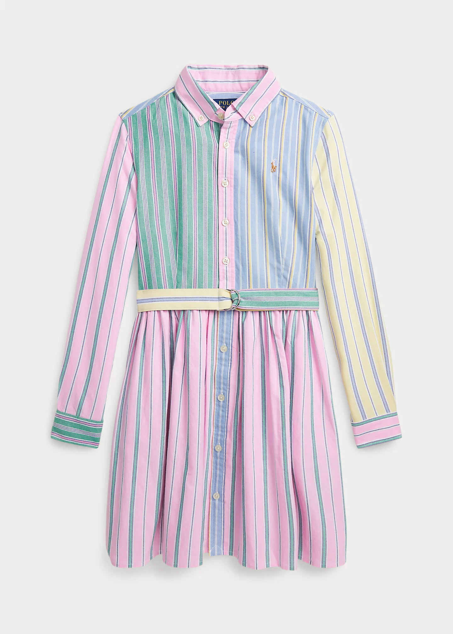 Belted Cotton Oxford Fun Shirtdress