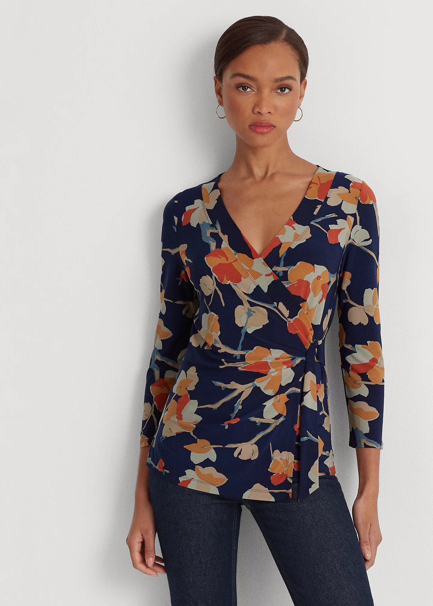 Floral Stretch Jersey Top