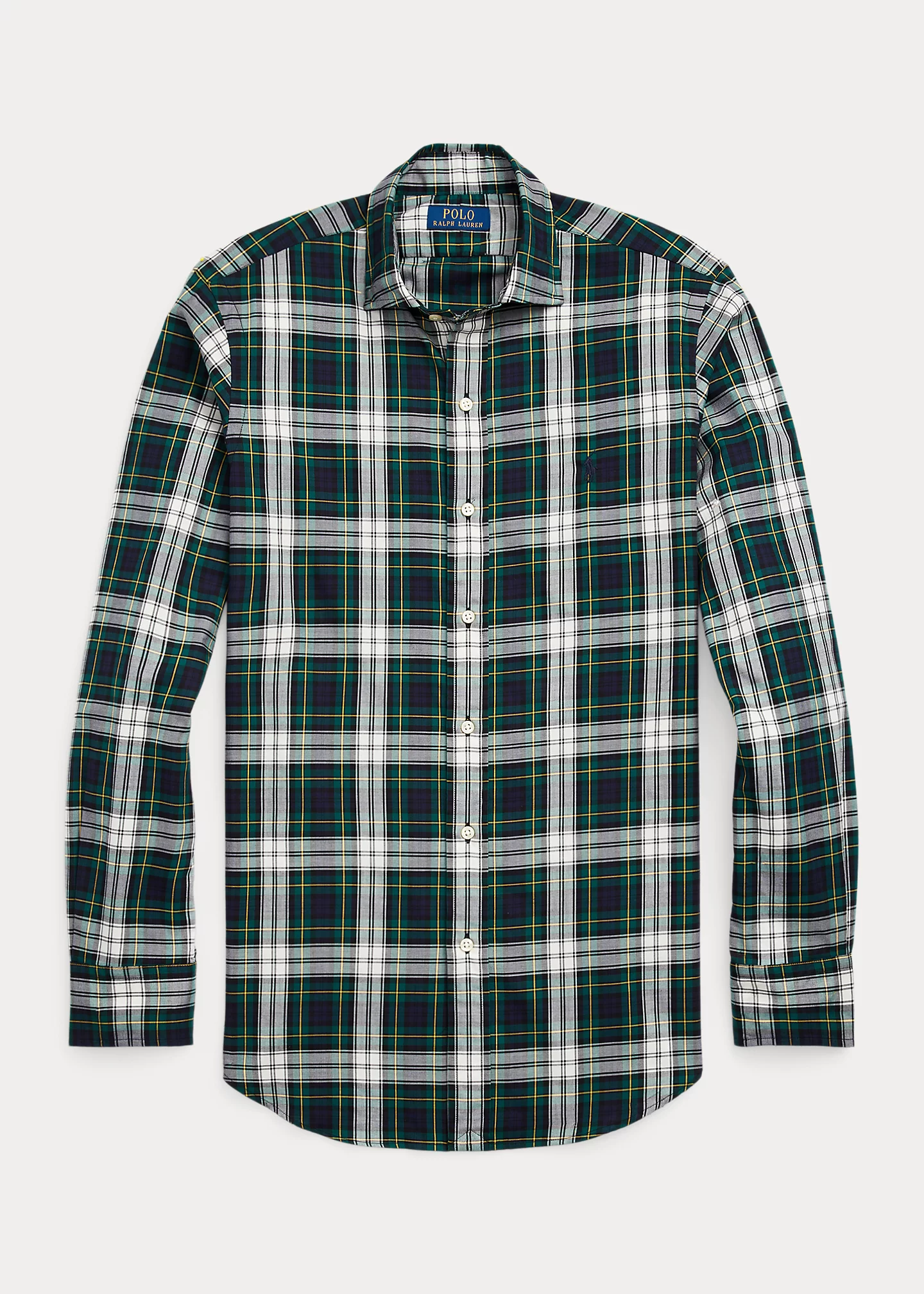 Classic Fit Plaid Twill Shirt