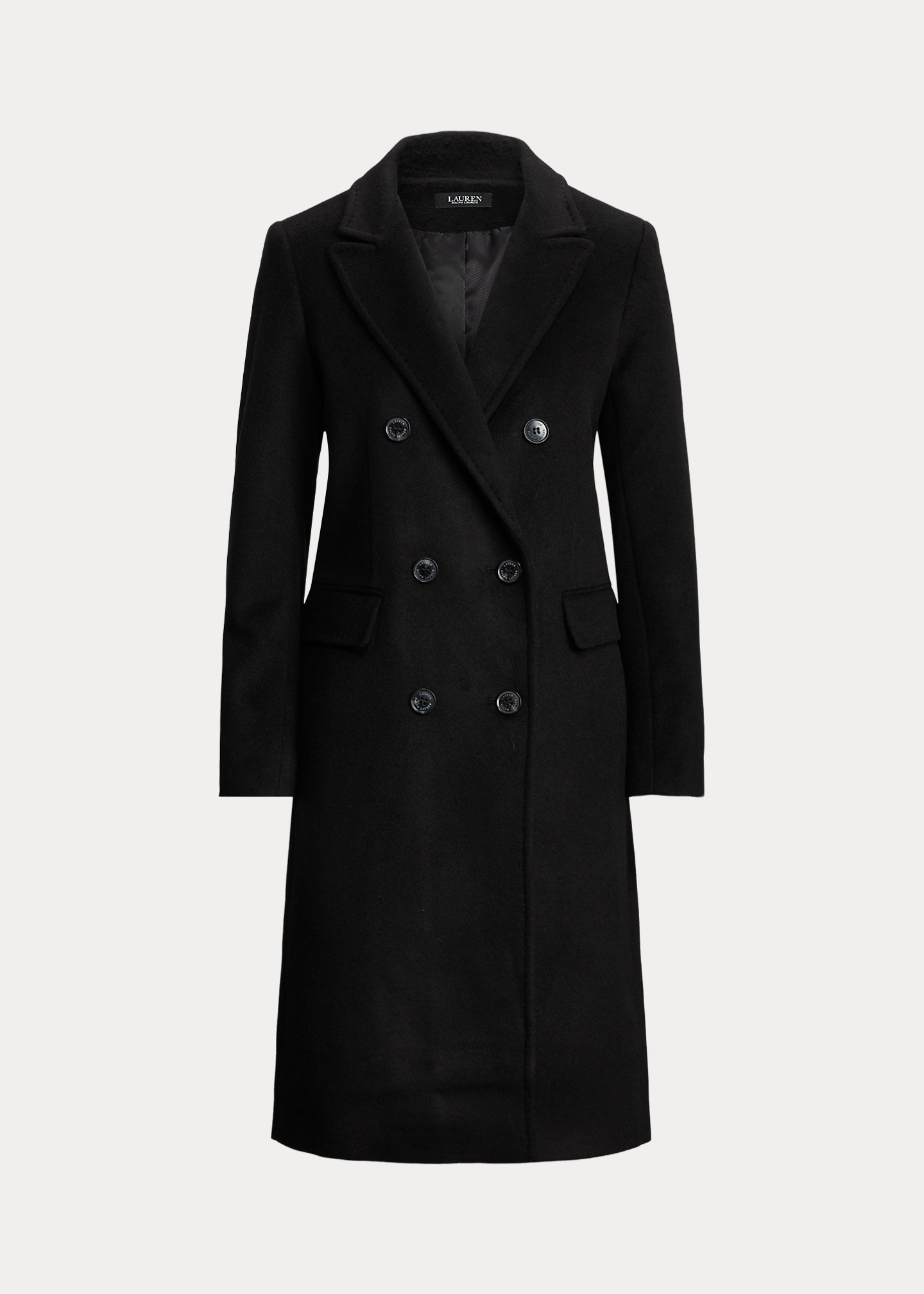 Double-Breasted Wool-Blend Coat