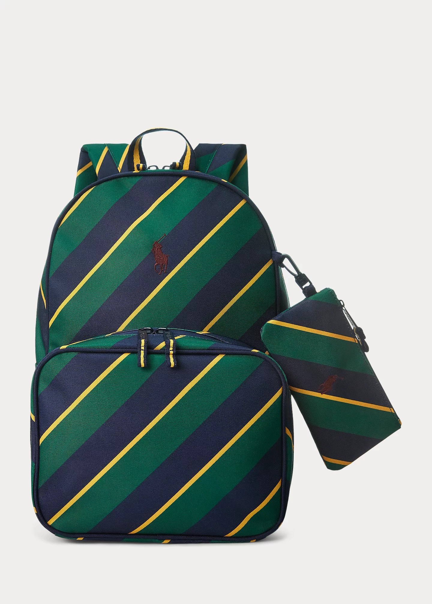 Striped Backpack & Lunch Tote Set