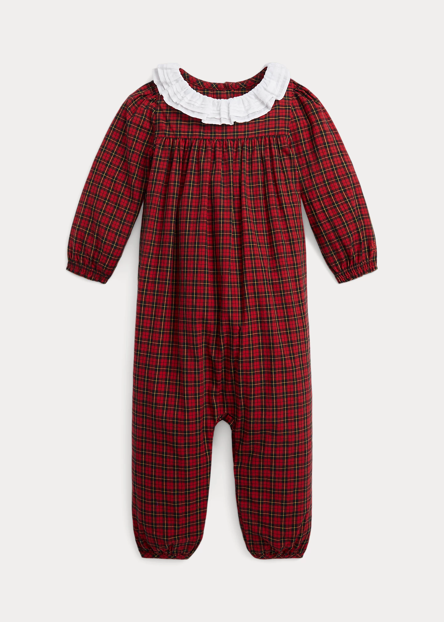 Plaid Cotton Poplin Coverall