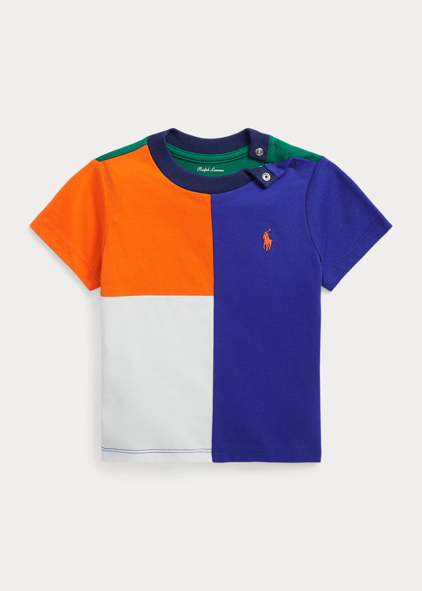 Color-Blocked Cotton Jersey Tee
