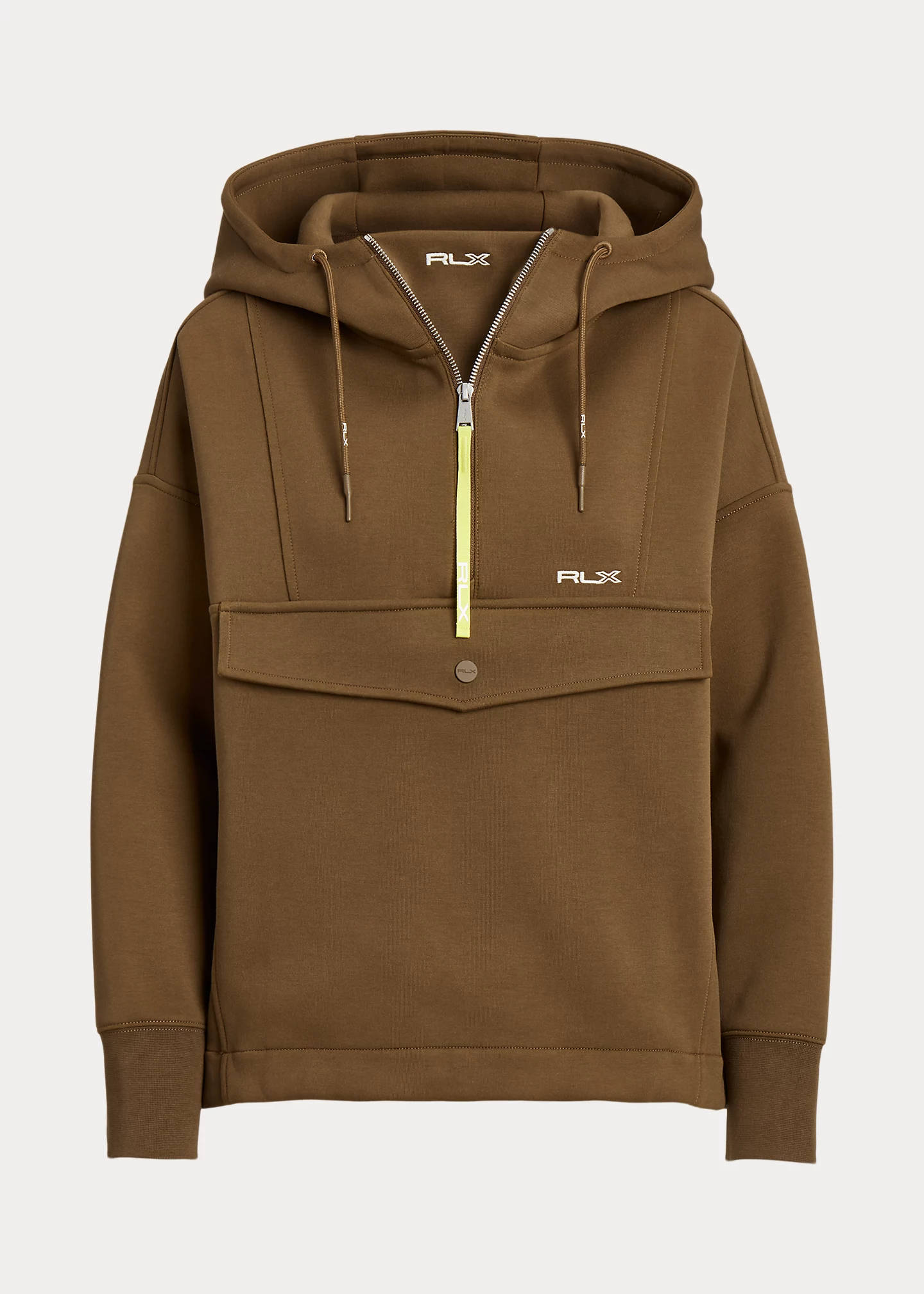 Embroidered-Logo Double-Knit Hoodie