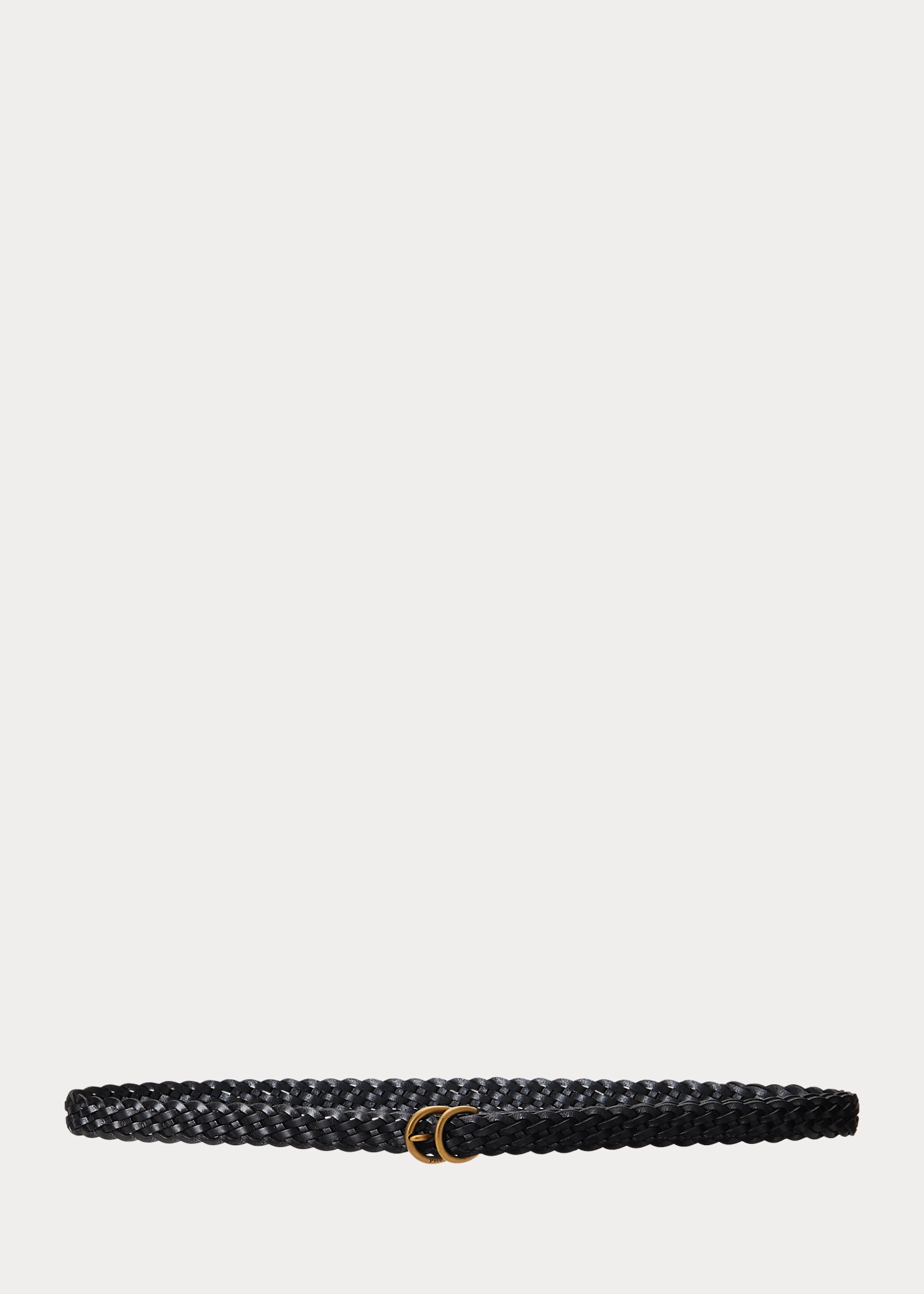 Braided Vachetta Leather Skinny Belt