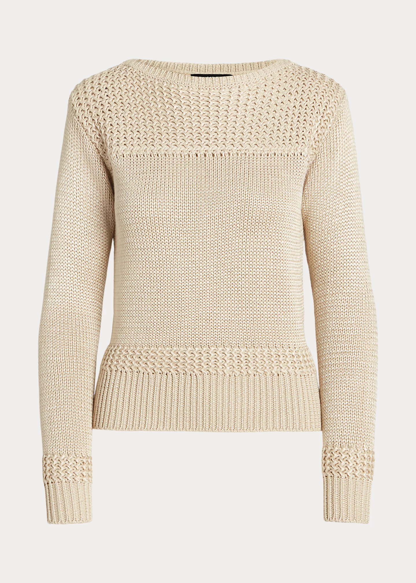 Cotton-Blend Boatneck Sweater