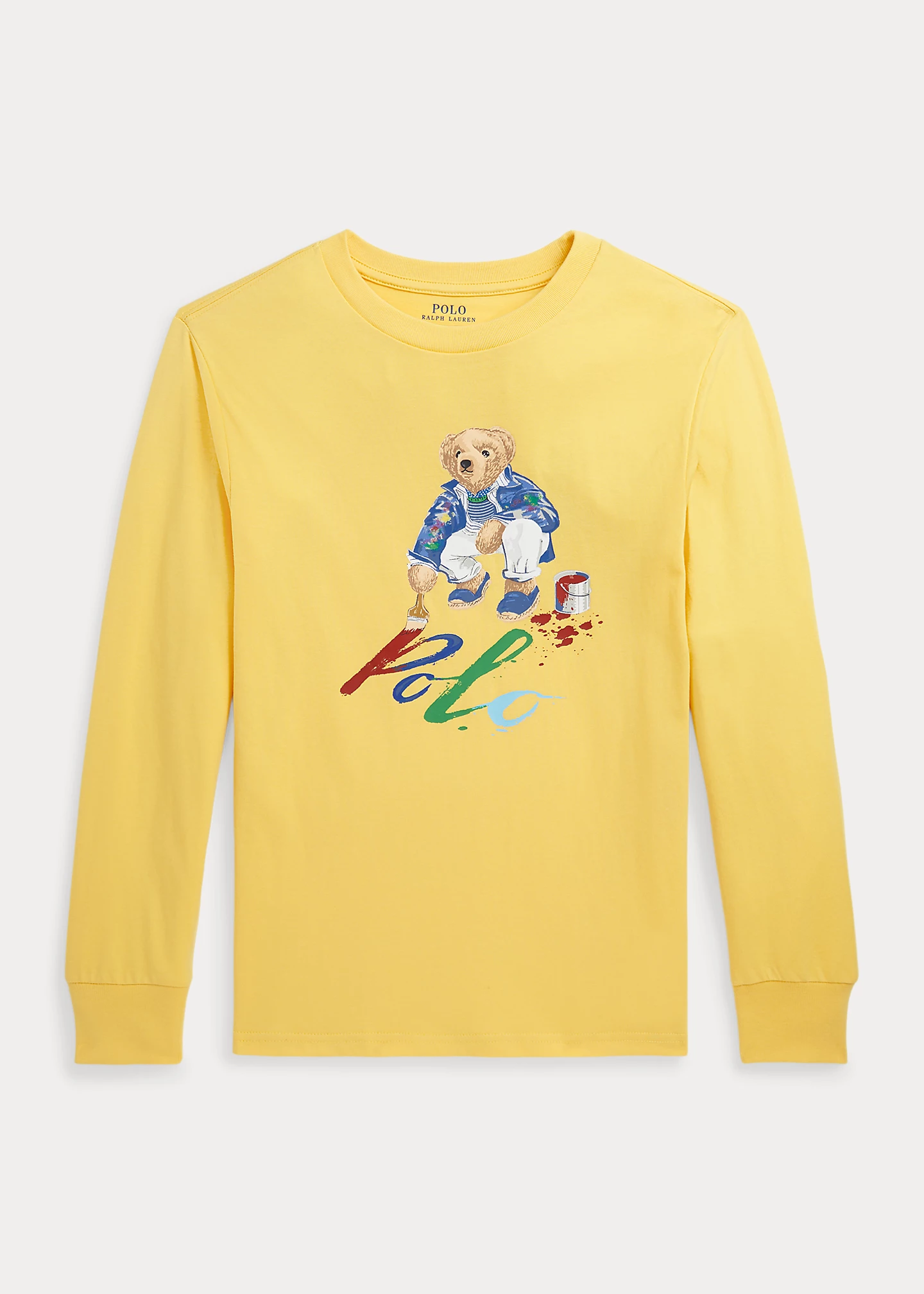 Polo Bear Cotton Long-Sleeve Tee