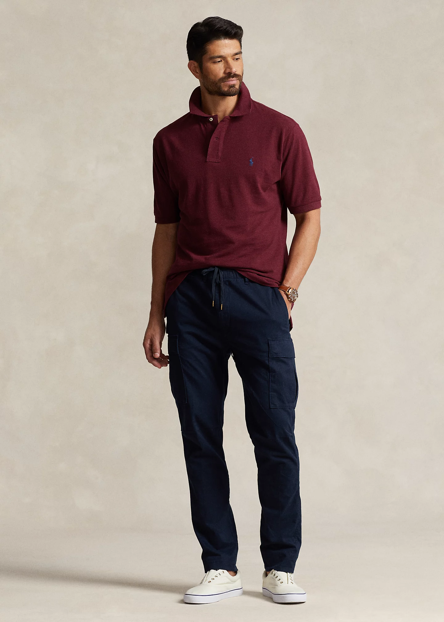 Stretch Slim Fit Twill Cargo Pant