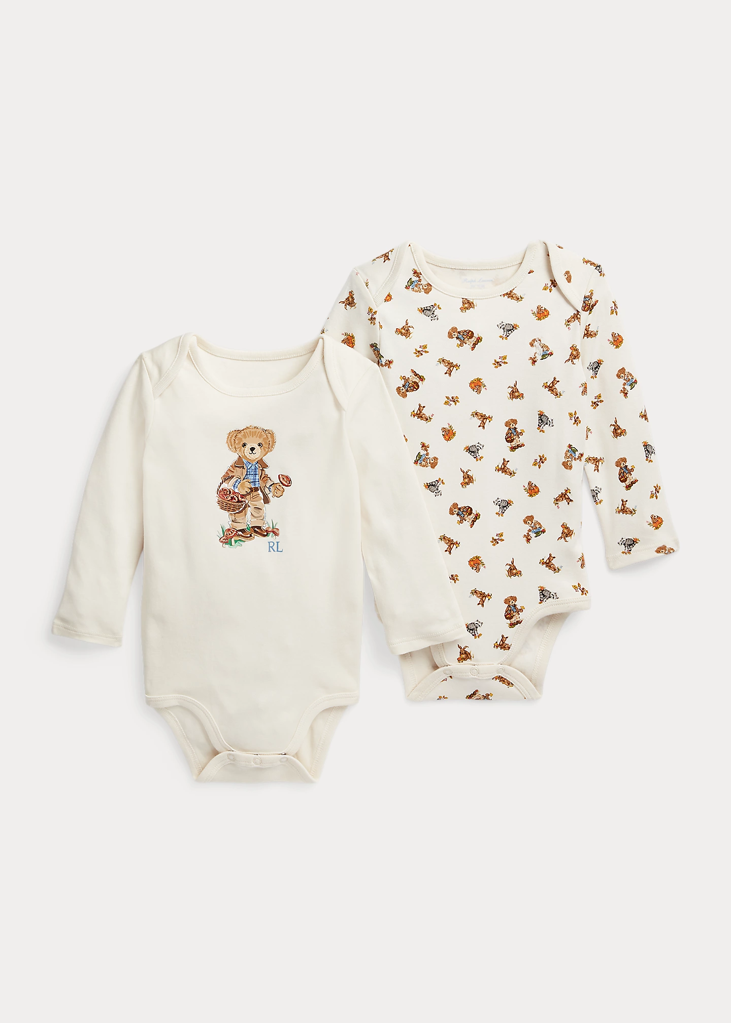 Polo Bear Cotton Bodysuit 2-Pack