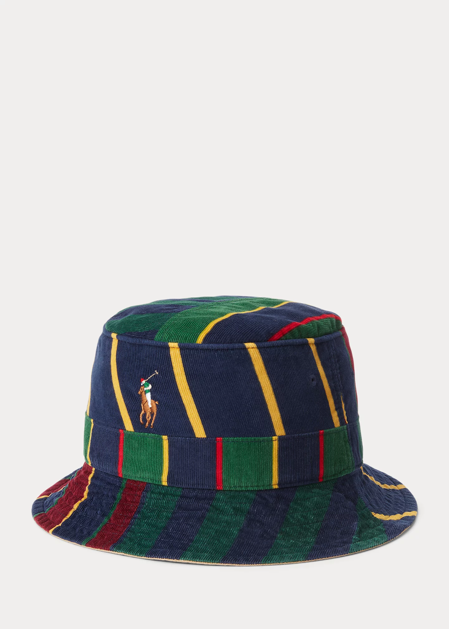 Striped Corduroy Bucket Hat
