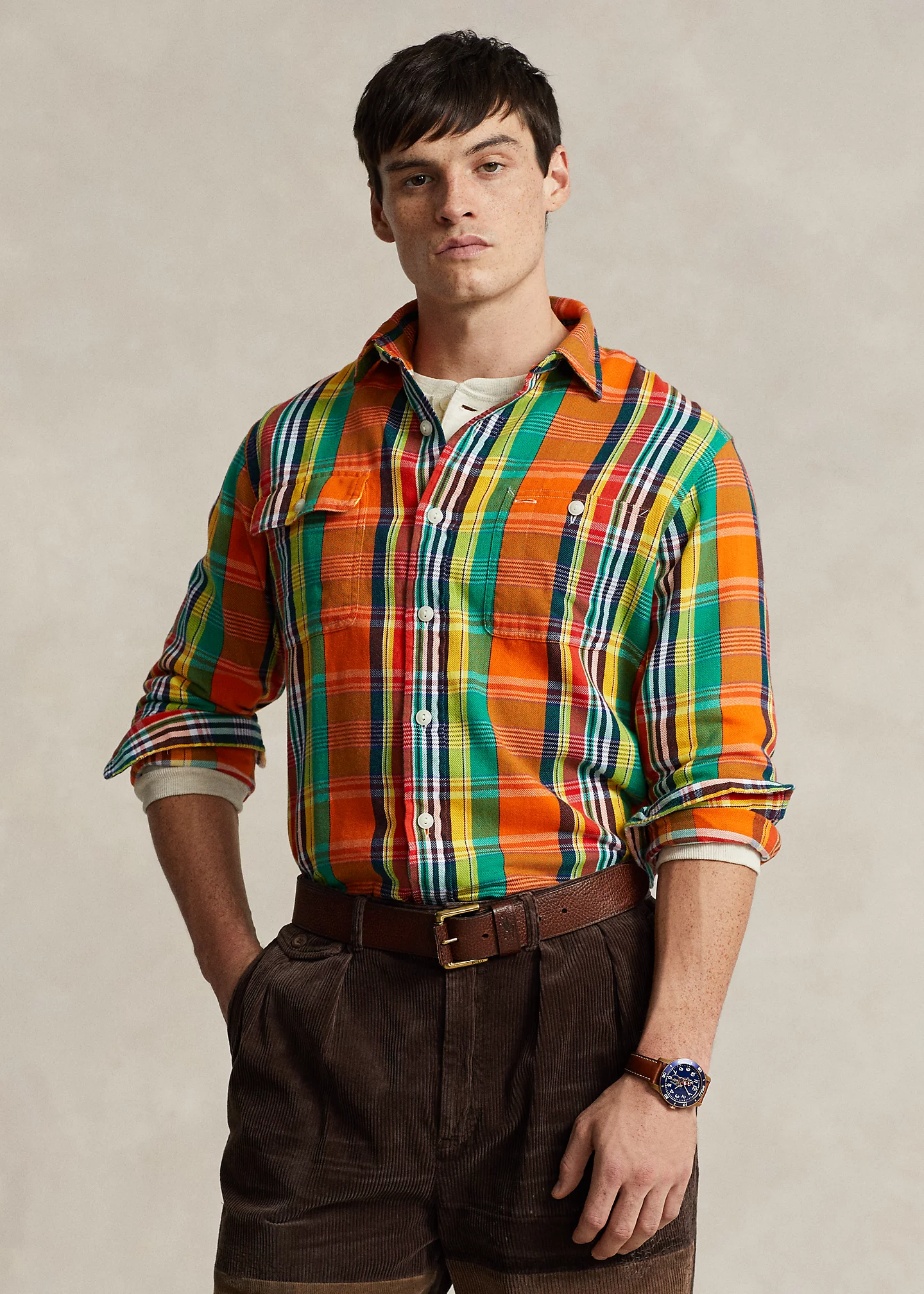 Classic Fit Plaid Flannel Workshirt