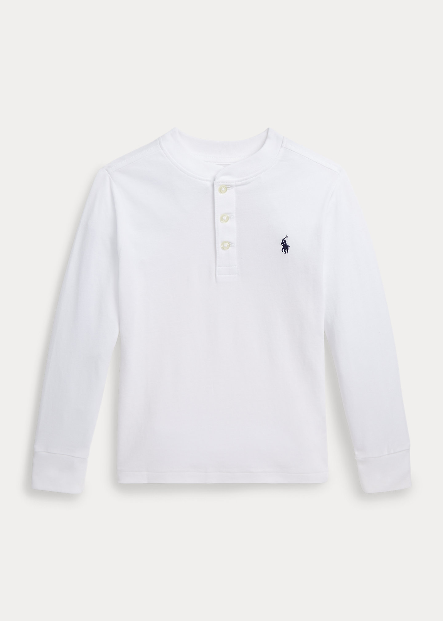 Cotton Jersey Henley Shirt