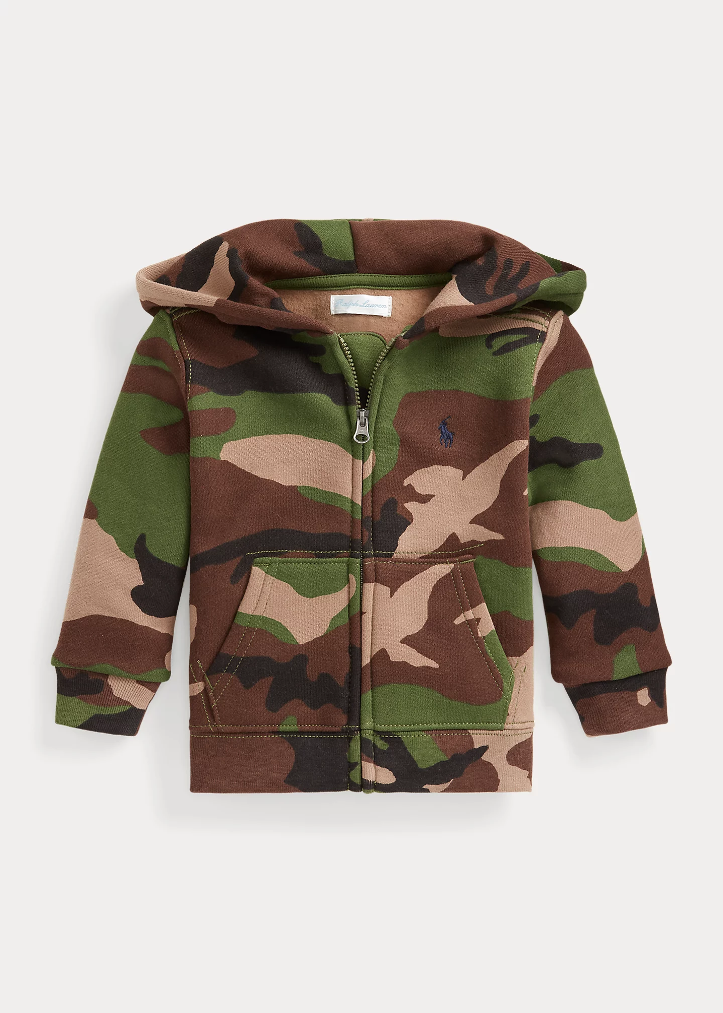 Camo Full-Zip Fleece Hoodie