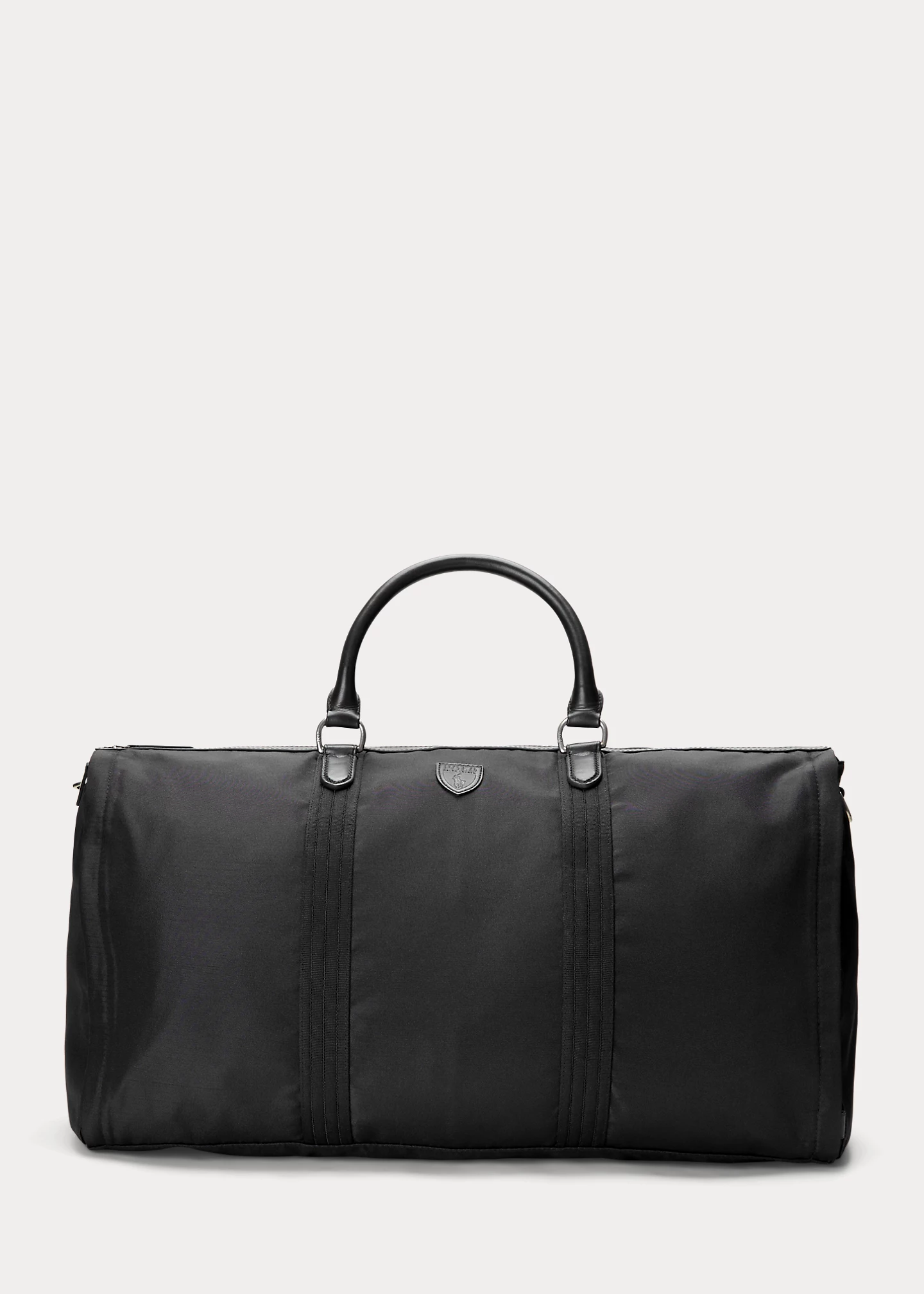 Leather-Trim Hybrid Garment Duffel