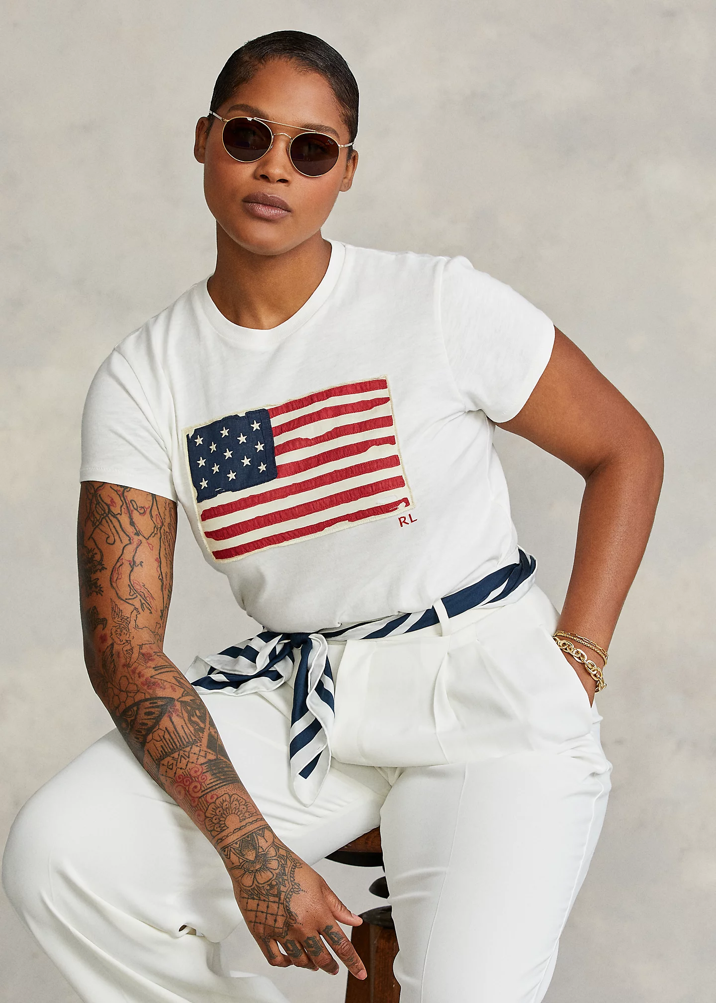 Flag Jersey Graphic T-Shirt