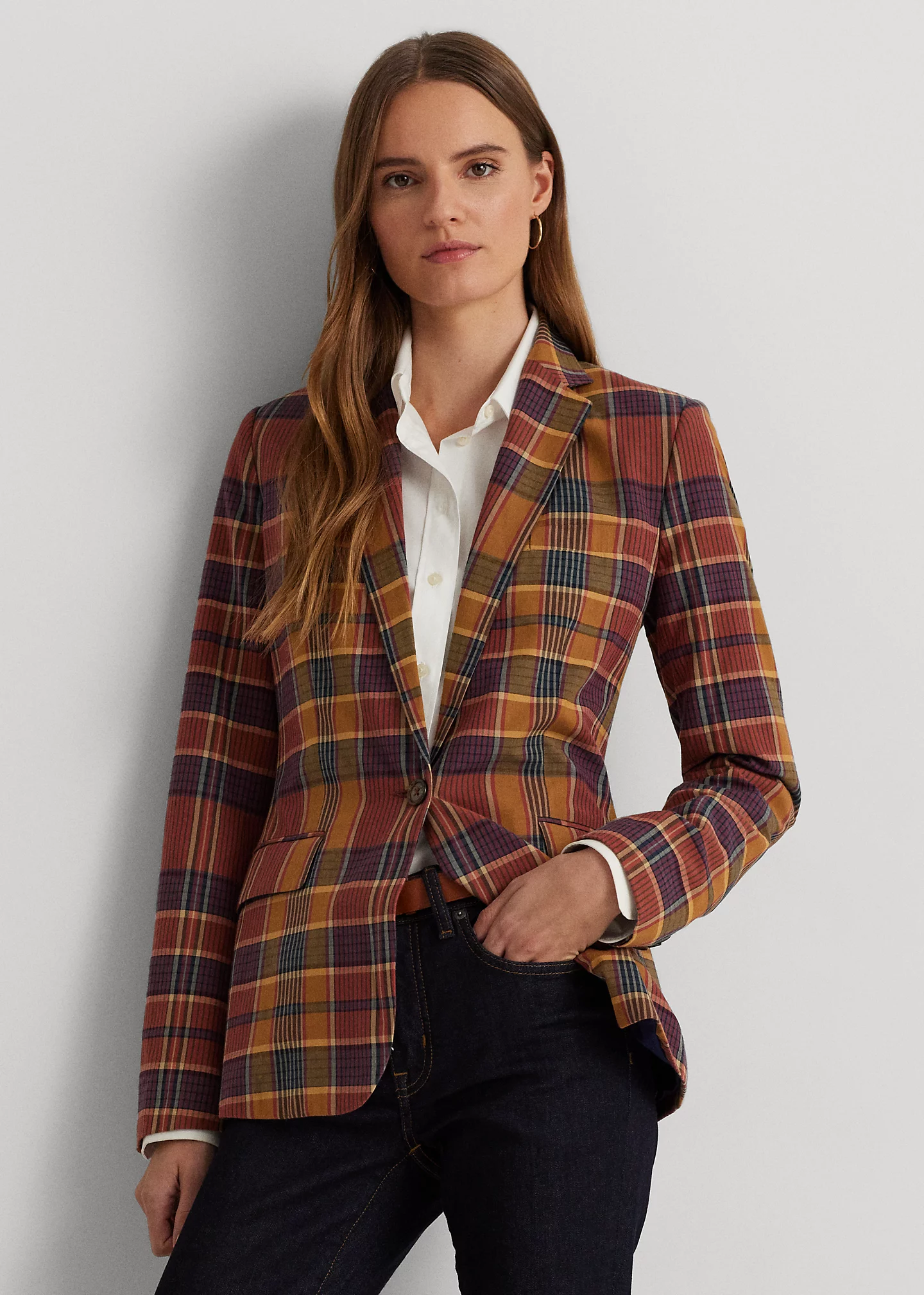 Cotton Madras Blazer