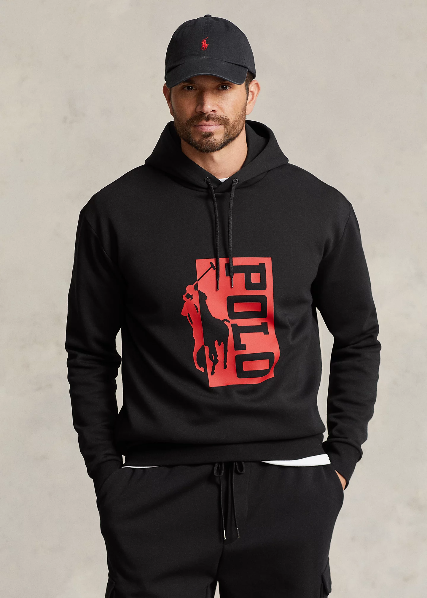 Big Pony Logo Double-Knit Hoodie