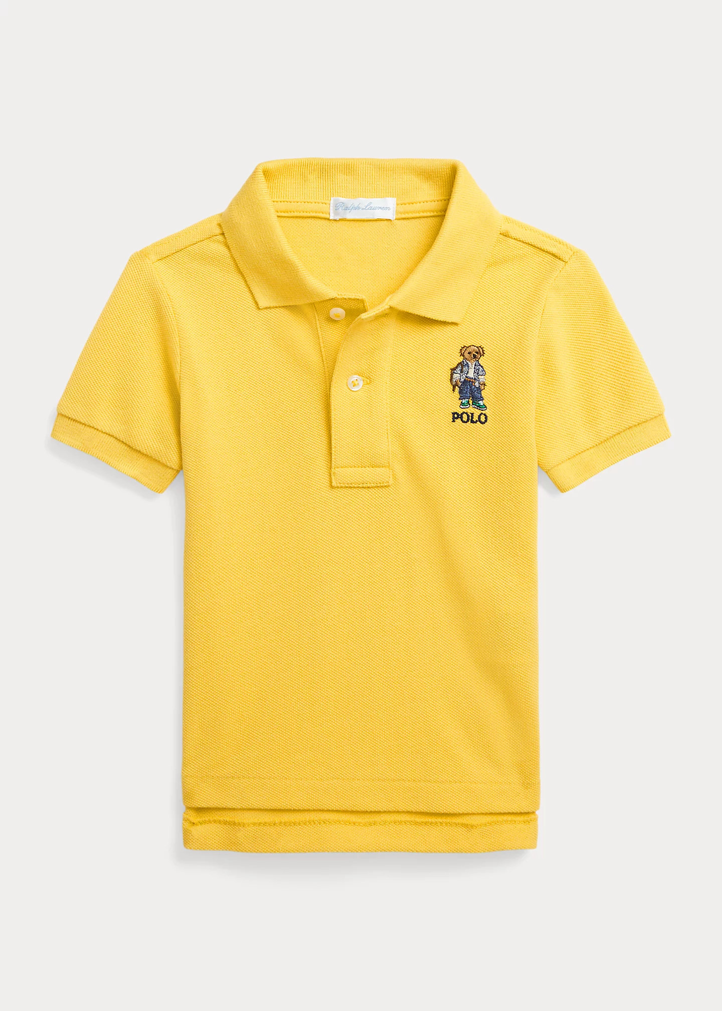 Polo Bear Cotton Mesh Polo Shirt