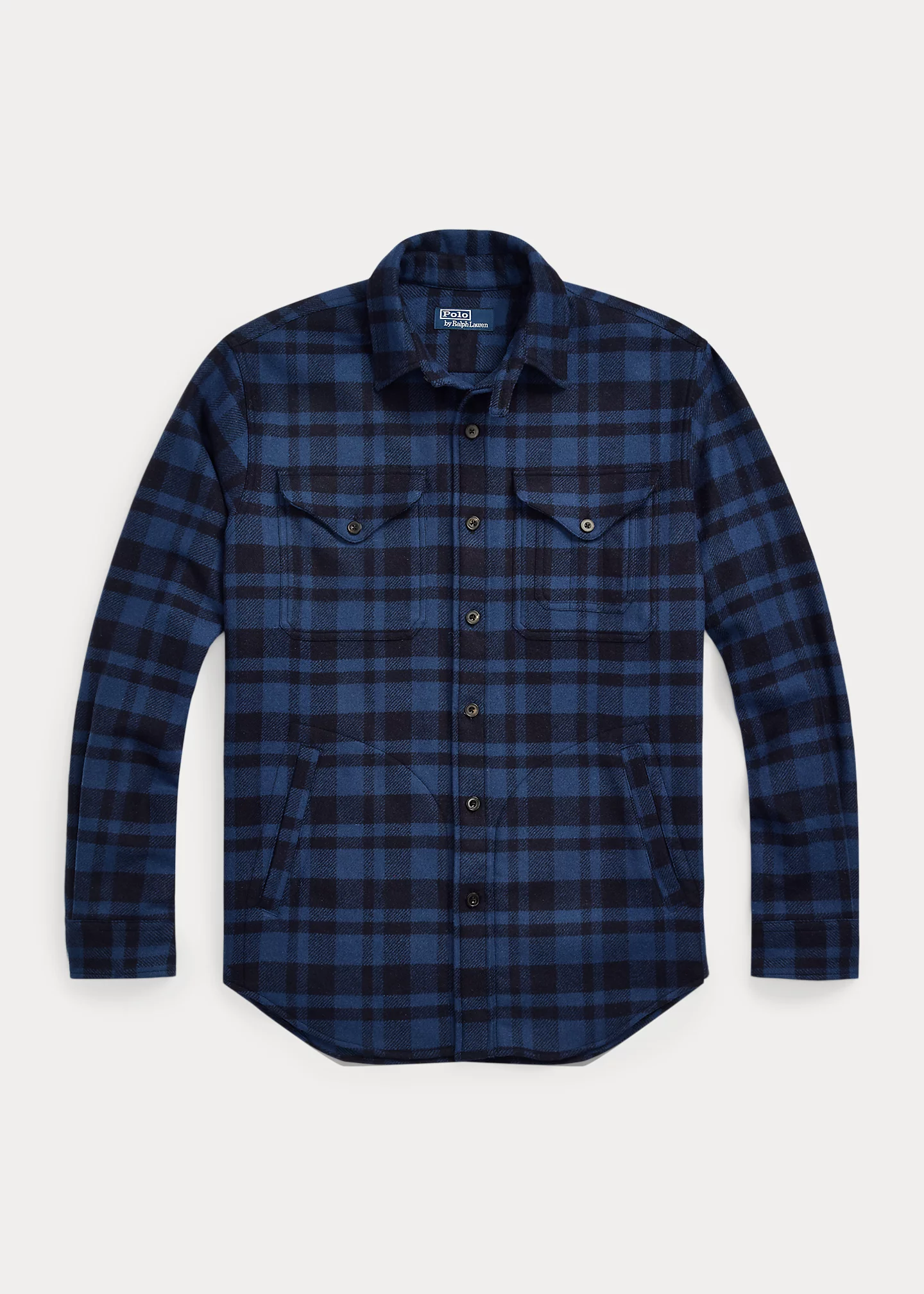 Classic Fit Plaid Wool-Blend Workshirt