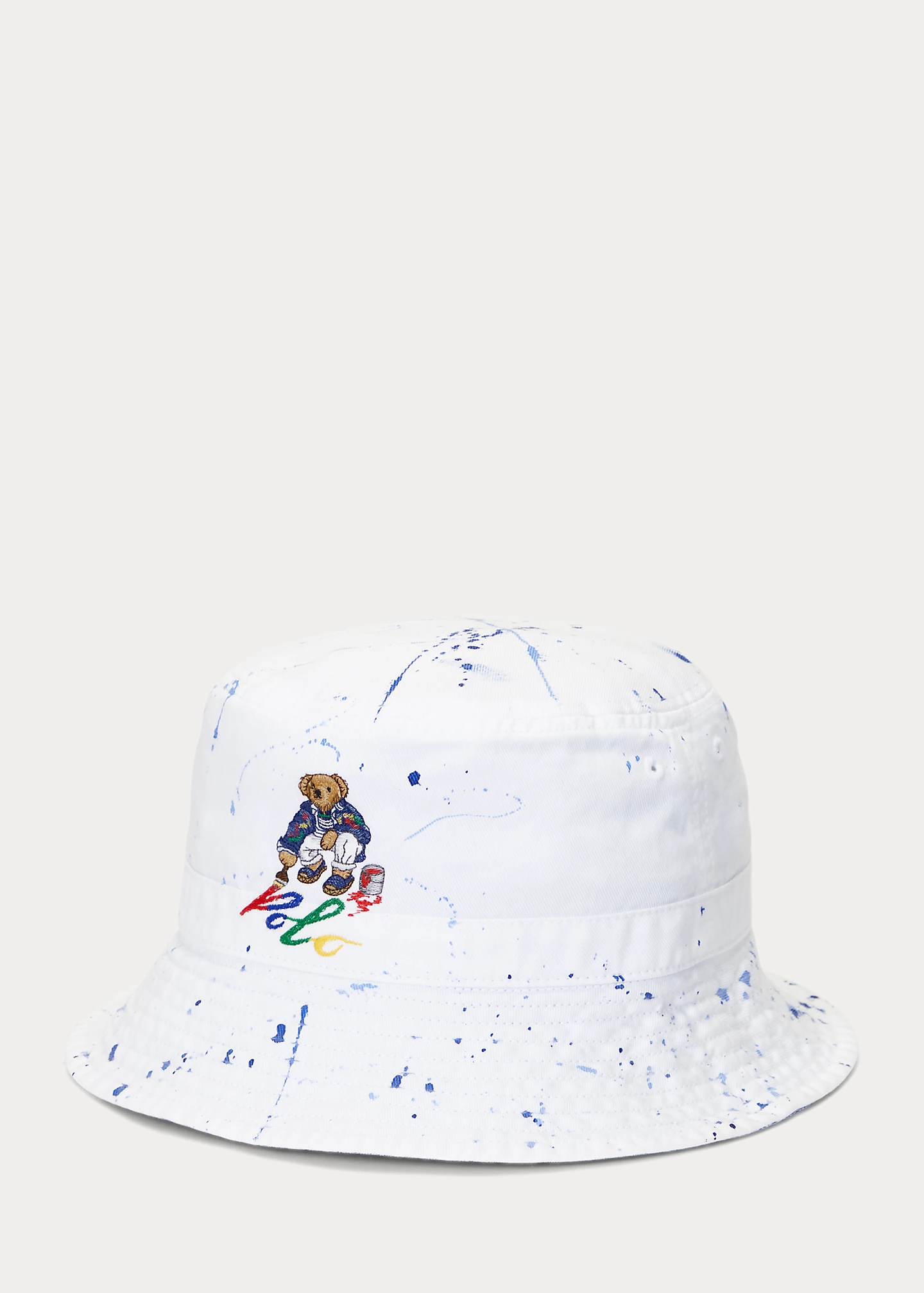 Paint-Splatter Polo Bear Bucket Hat