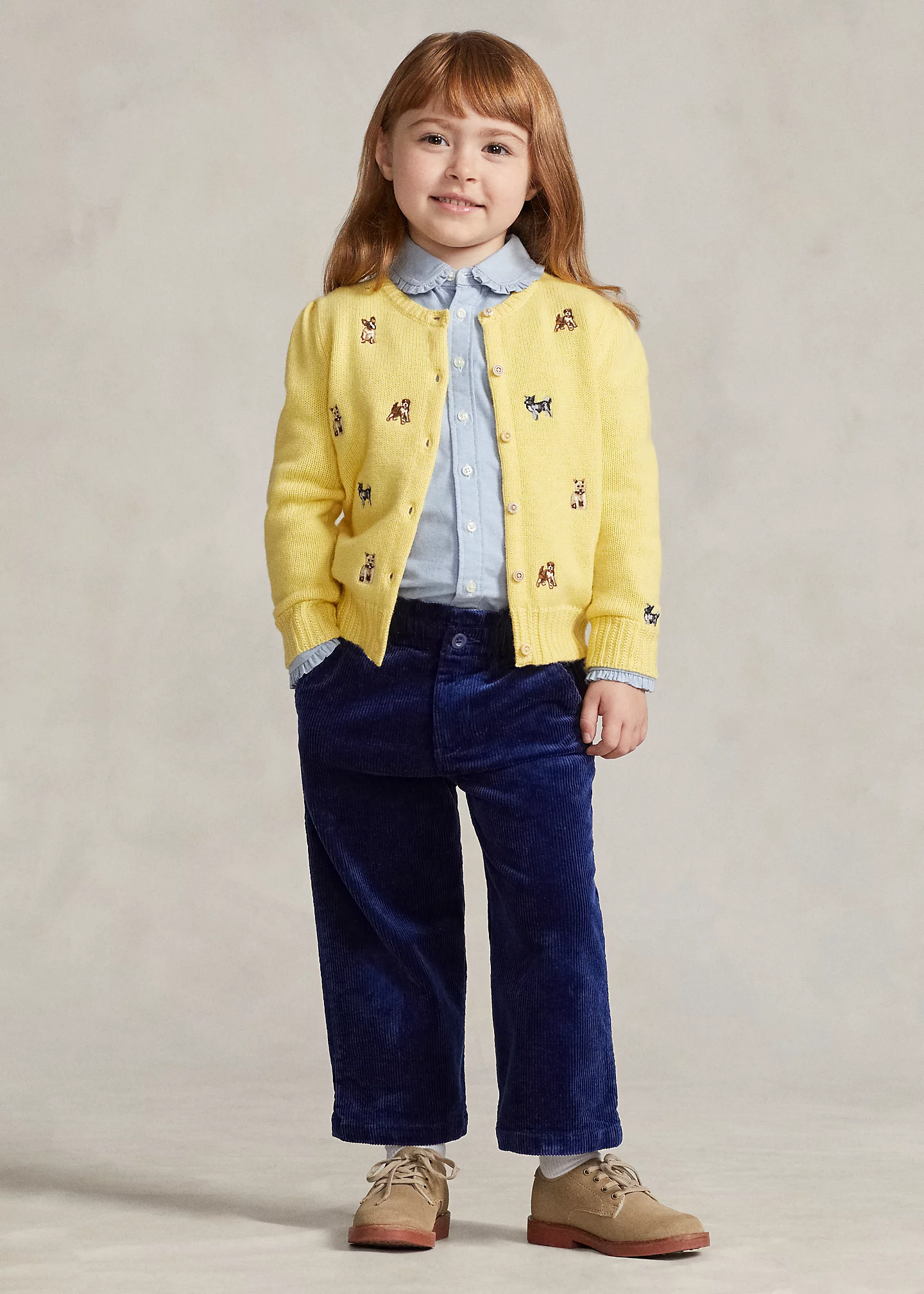 Wide-Leg Stretch Corduroy Pant