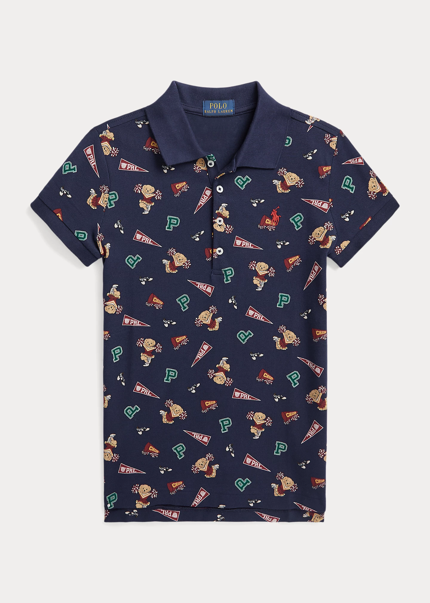 Polo Bear Stretch Mesh Polo Shirt