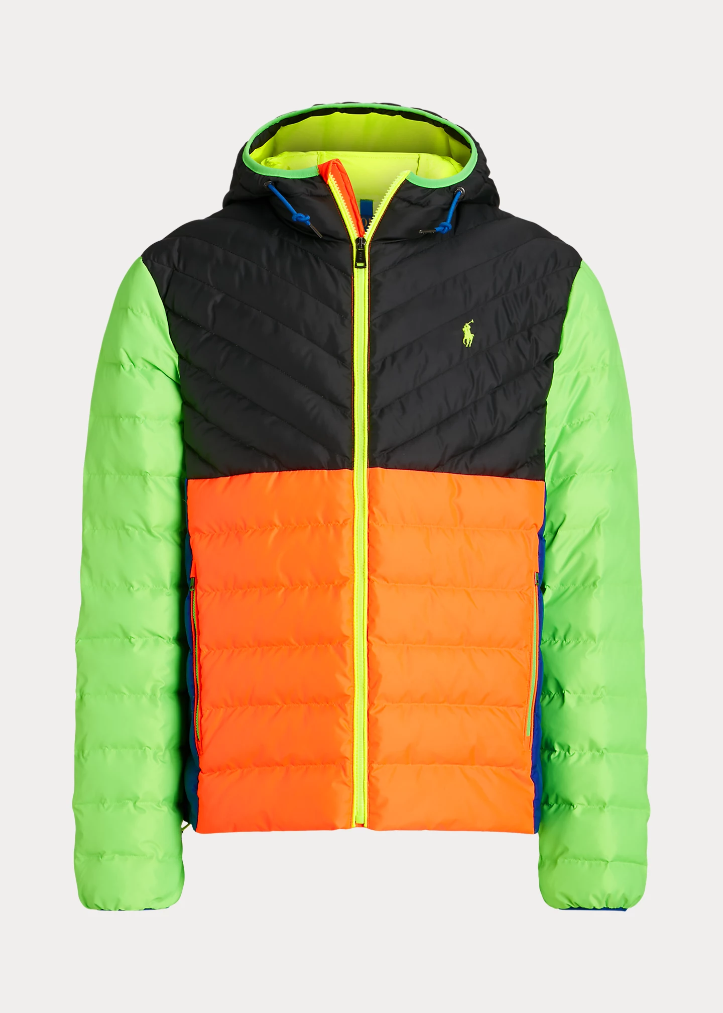 Neon Packable Water-Repellent Jacket