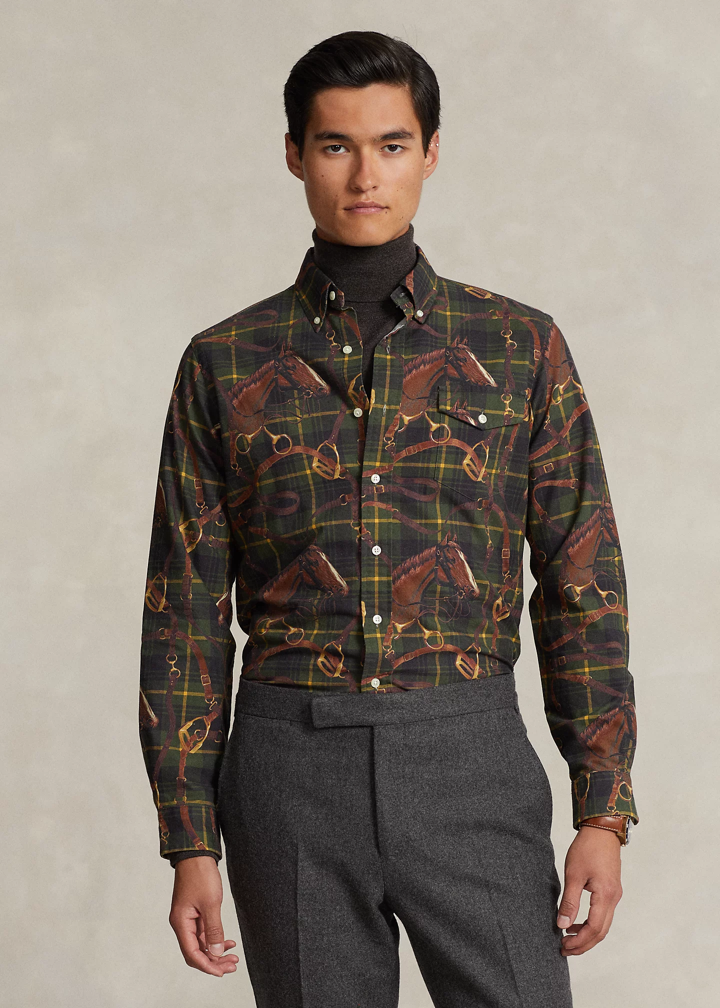 Classic Fit Equestrian Oxford Shirt