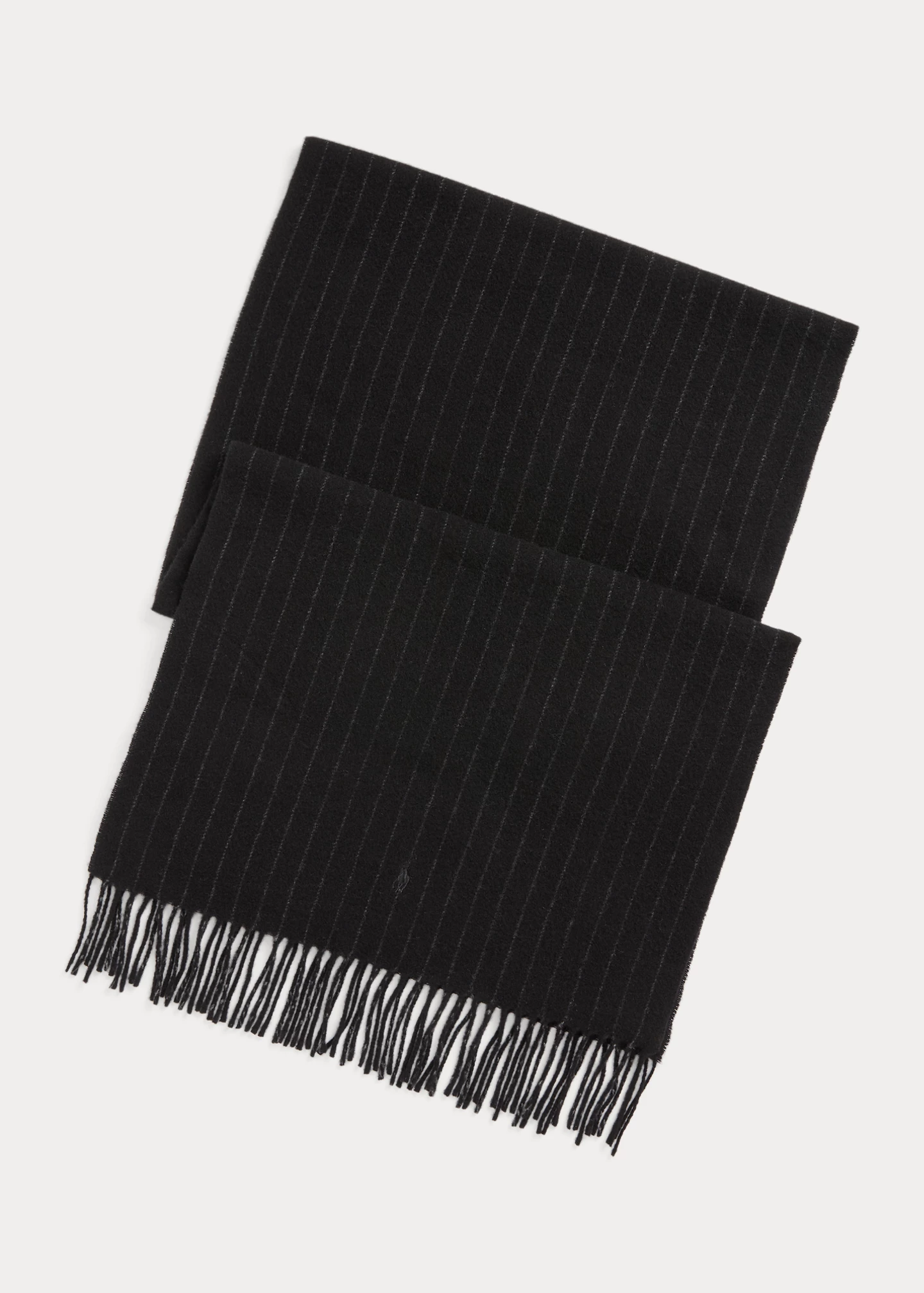 Pinstripe Cashmere-Wool Scarf