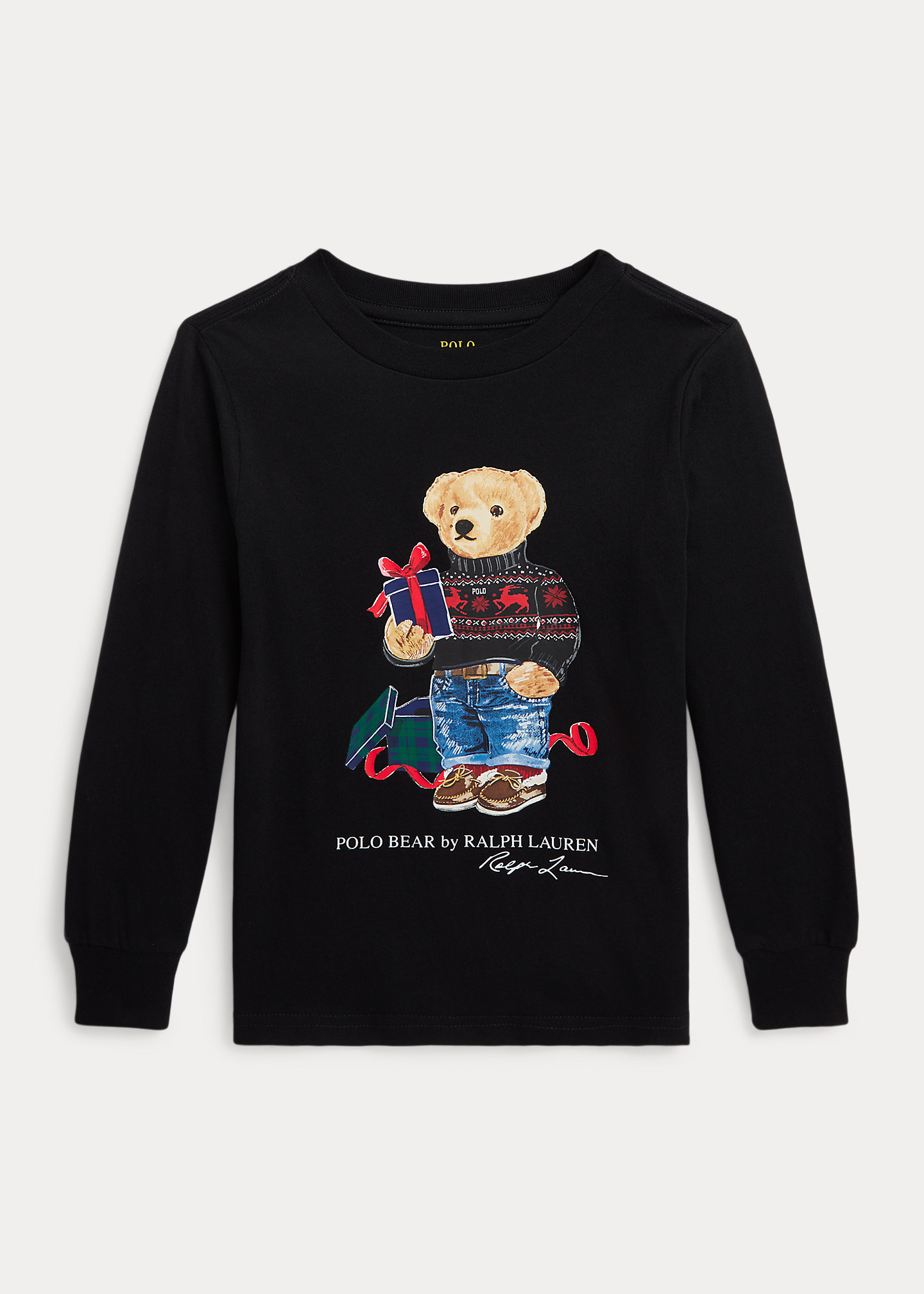 Polo Bear Cotton Long-Sleeve Tee
