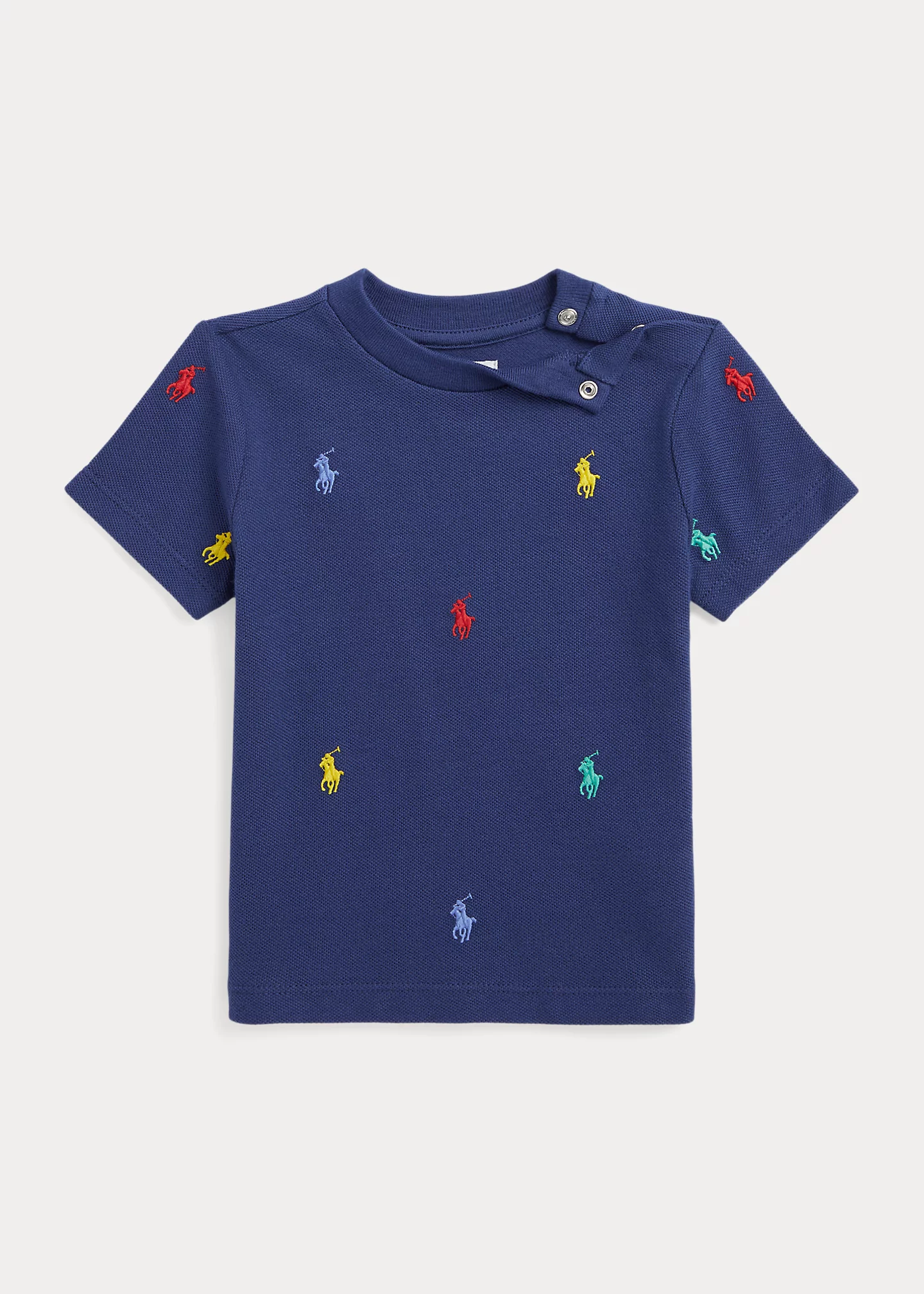 Polo Pony Cotton Mesh Tee