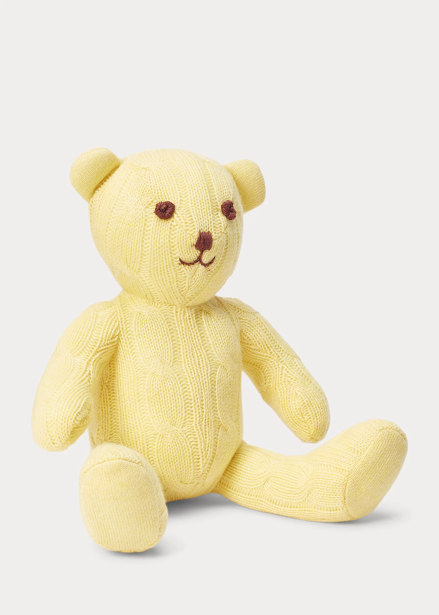 Small Cable Cashmere Bear