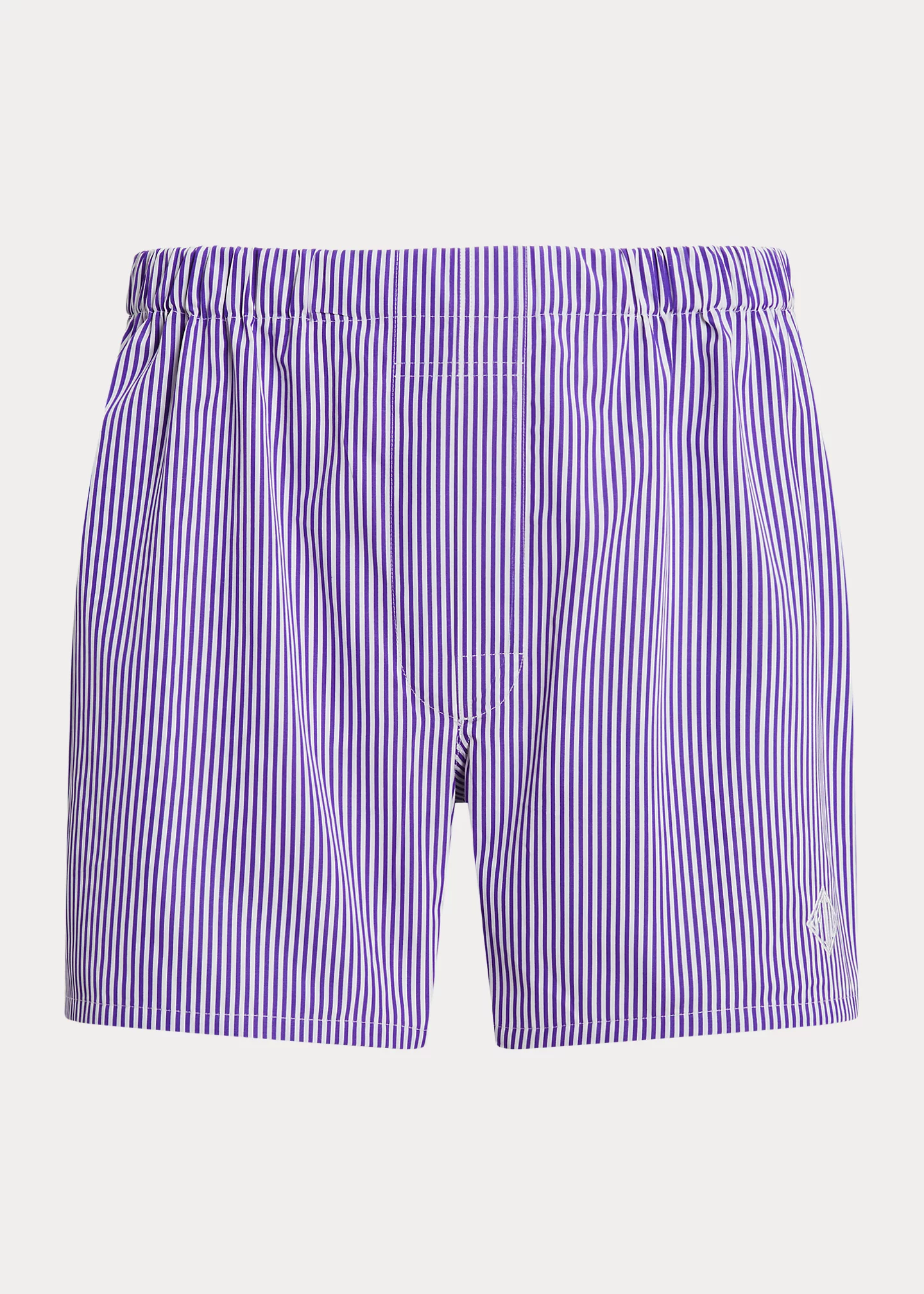 Monogram Striped Woven Cotton Boxer