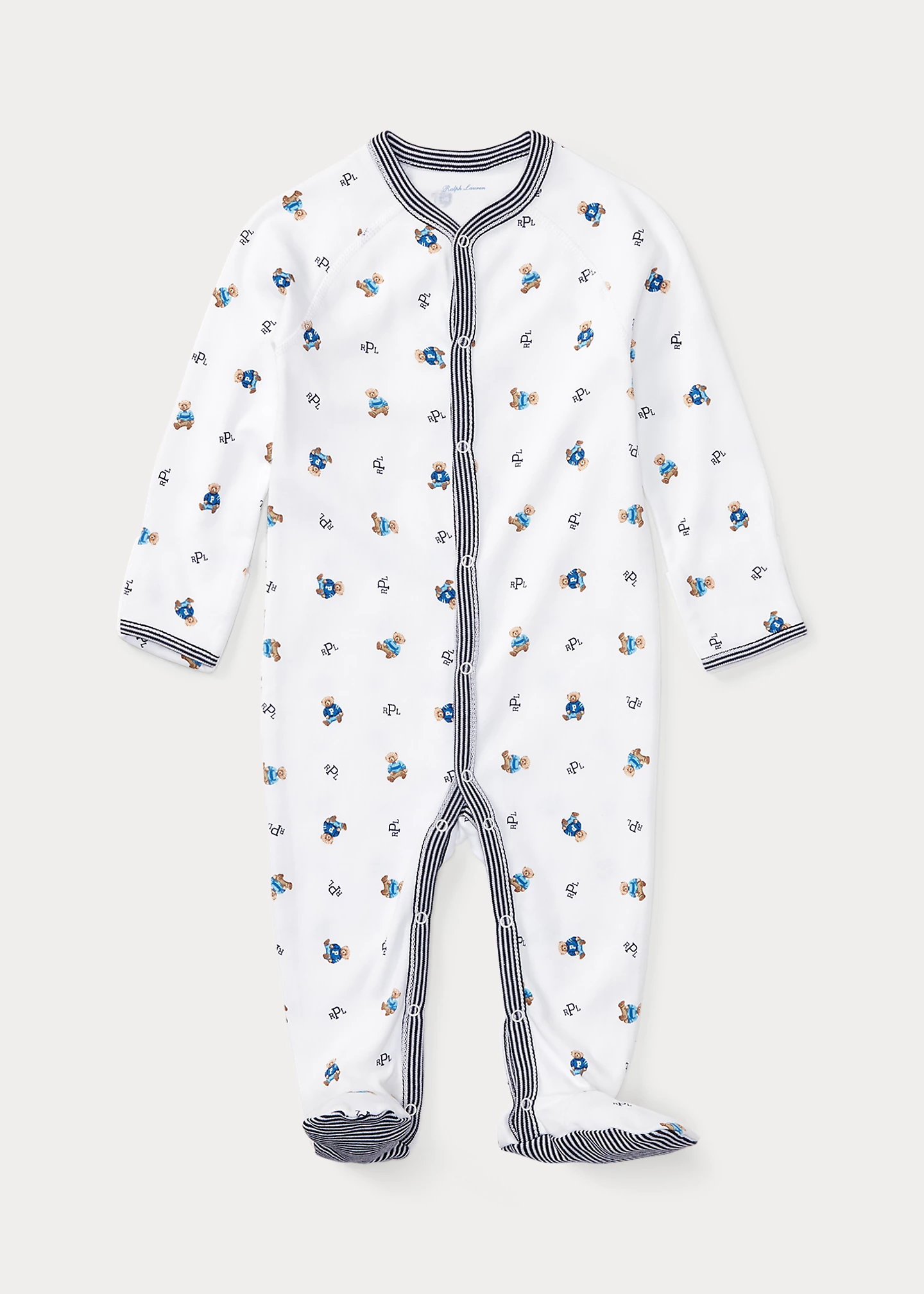 Polo Bear Cotton Footed Coverall