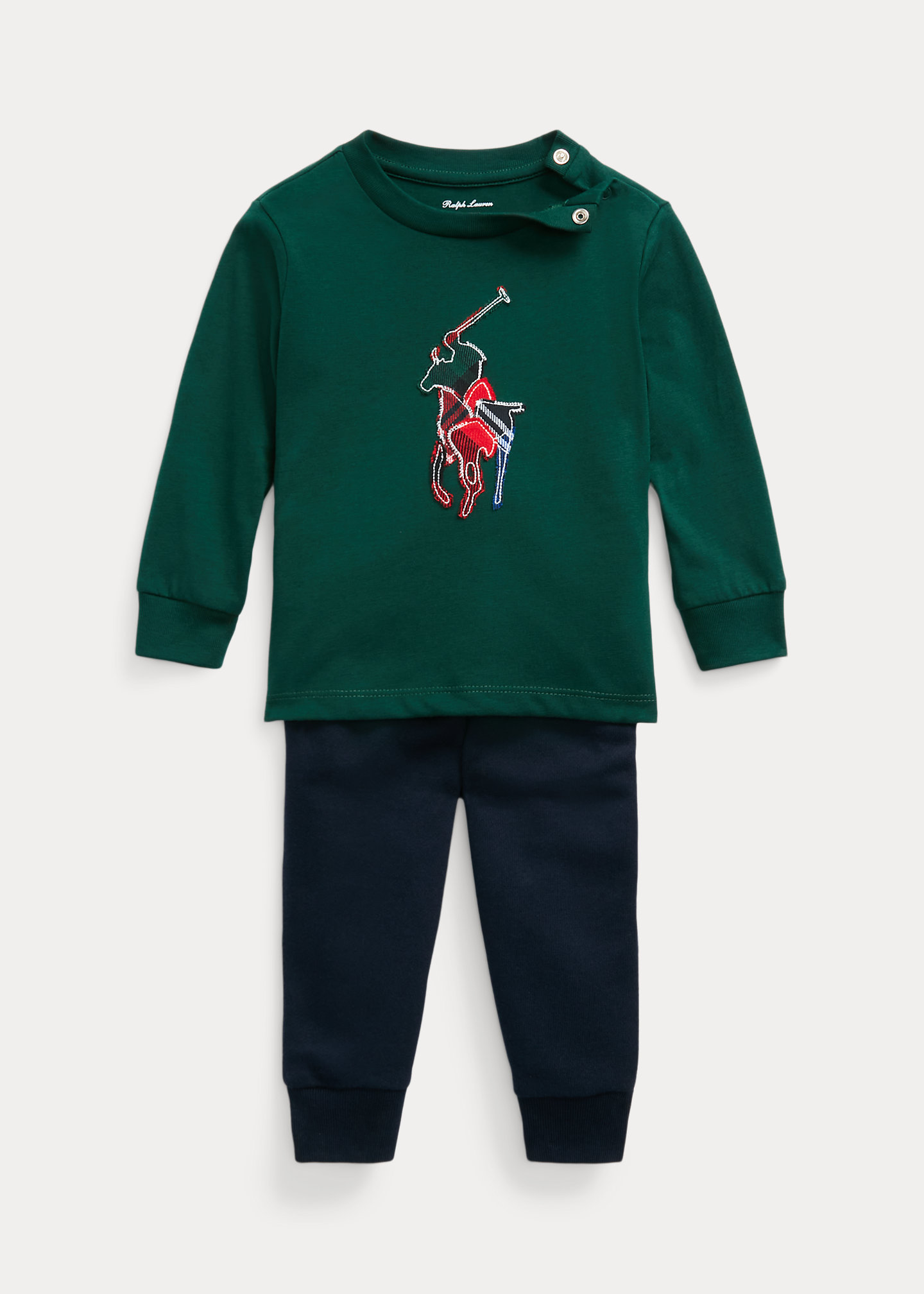 Big Pony Jersey Tee & Fleece Pant Set
