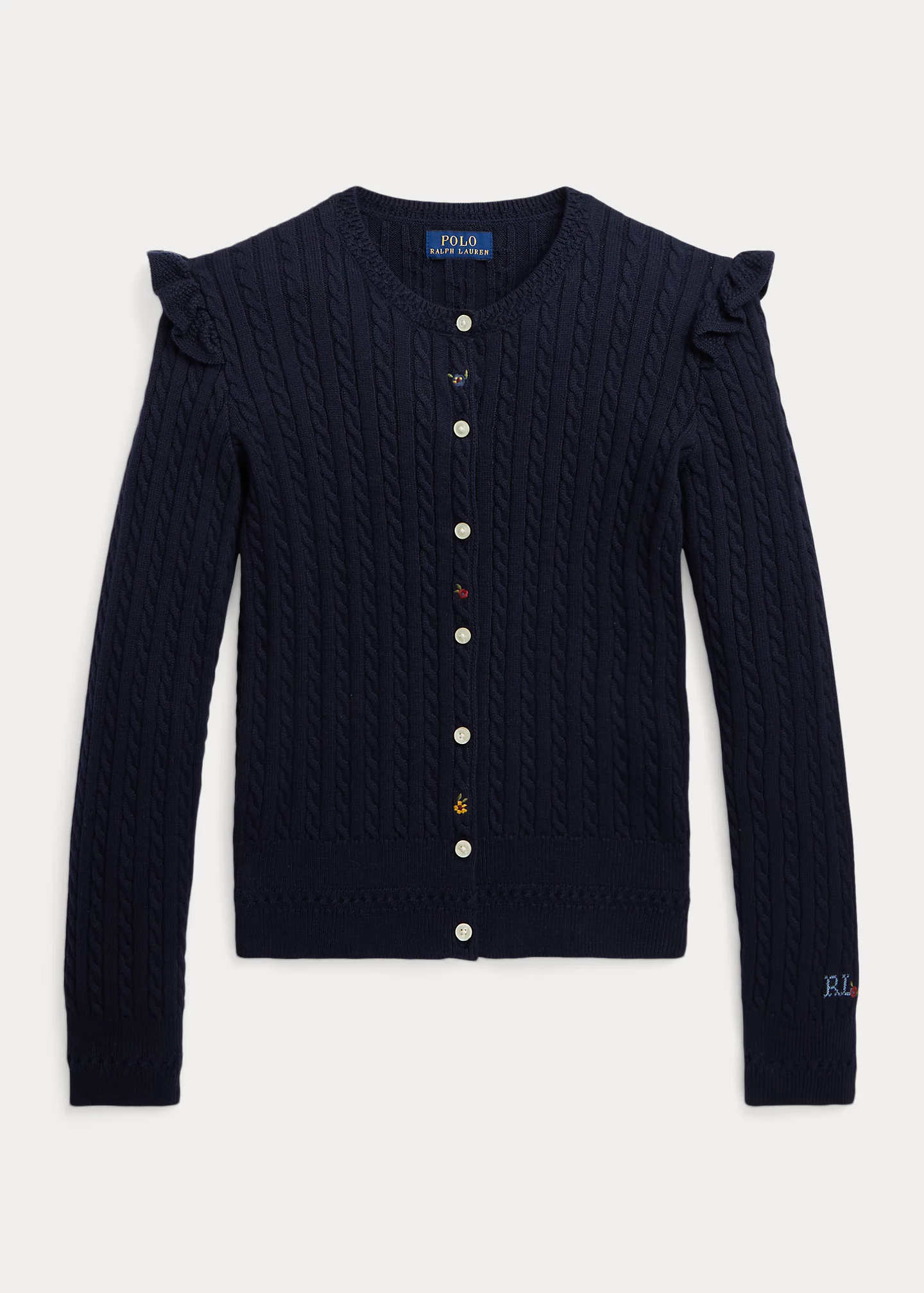 Mini-Cable Cotton Cardigan