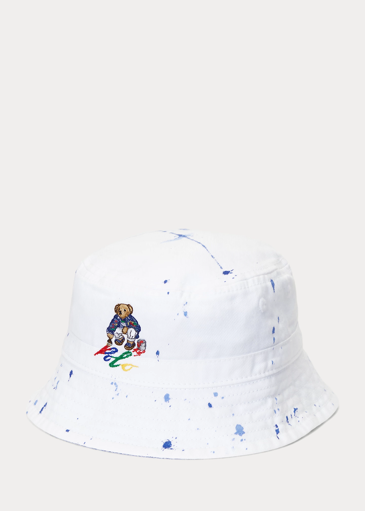 Paint-Splatter Polo Bear Bucket Hat