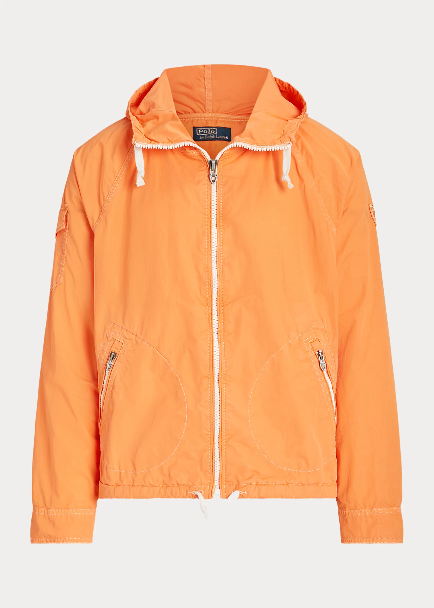 Garment-Dyed Twill Hooded Jacket