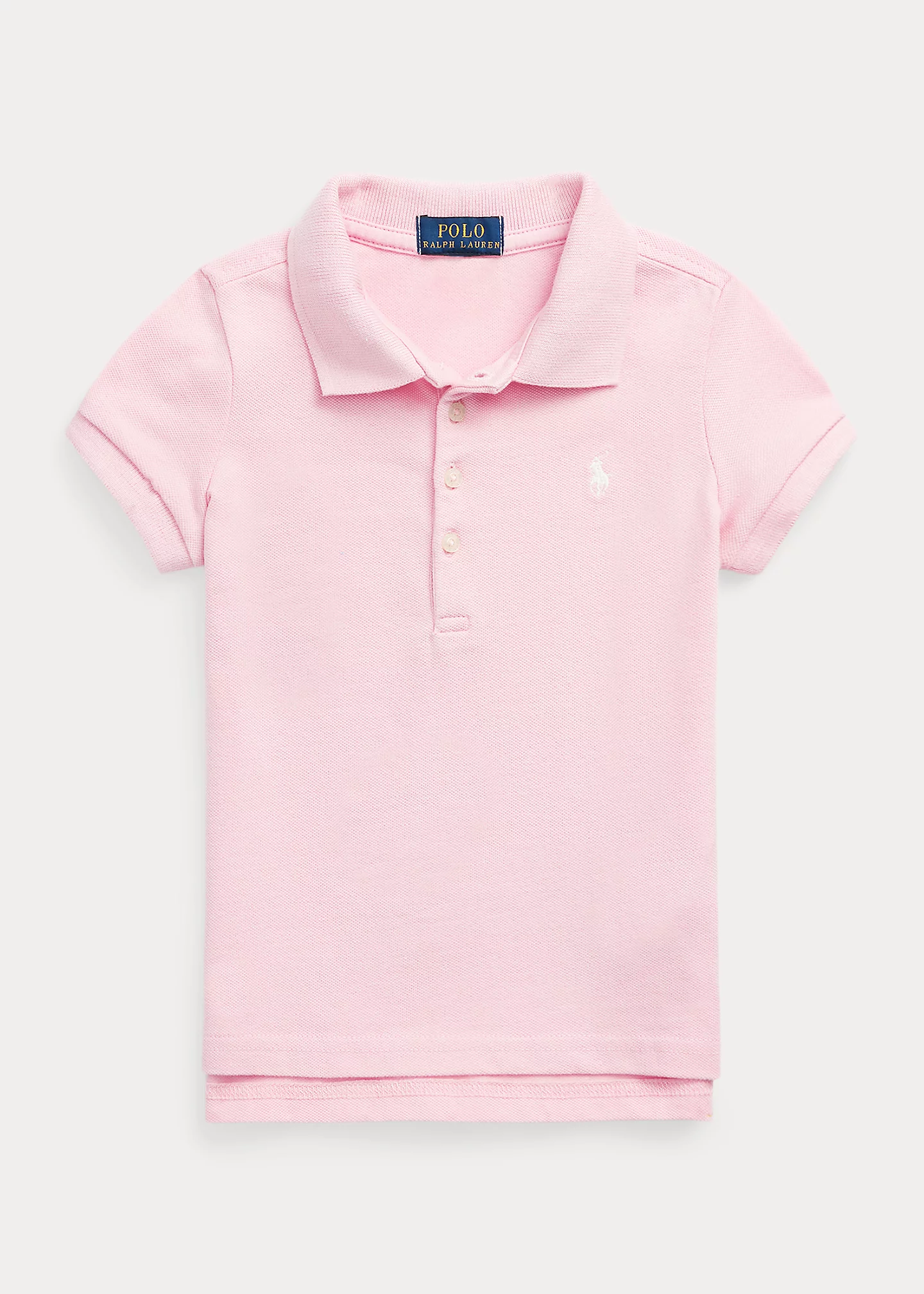 Stretch Cotton Mesh Polo Shirt