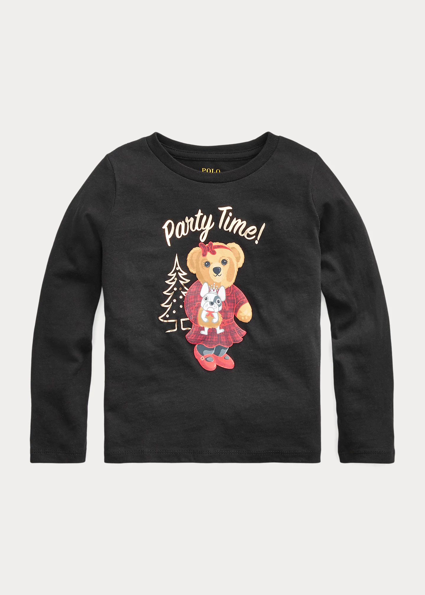 Polo Bear Cotton Long-Sleeve Tee