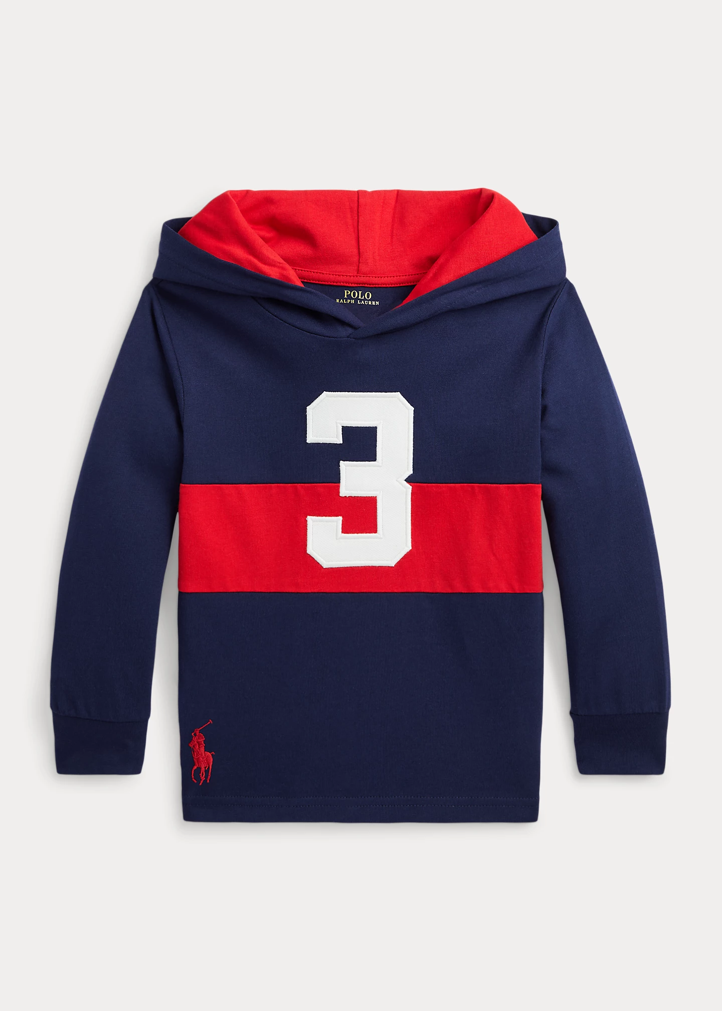 Striped Cotton Jersey Hooded Tee