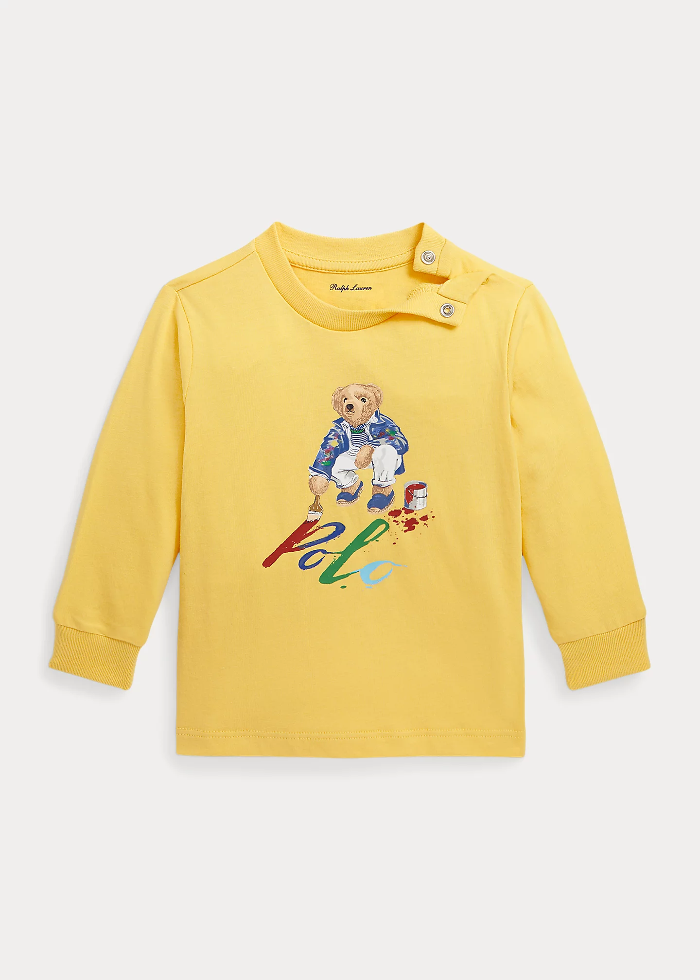 Polo Bear Cotton Long-Sleeve Tee